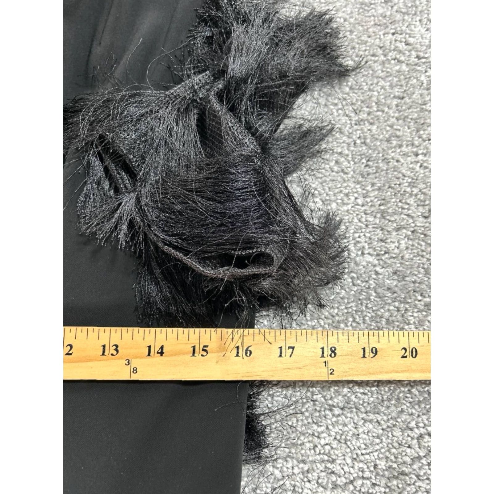Akris Akris Dress Womens 6 Black Fringe Faux Fur New Size M / US 6-8 / IT 42-44 - 6 Thumbnail