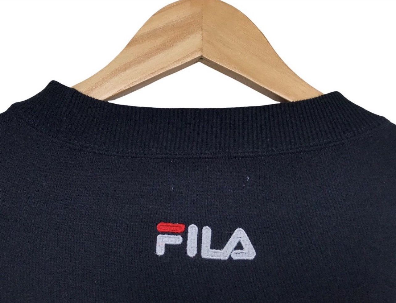 Fila × Vintage Vintage Fila Big Embroidered Logo Sweatshirt Size US L / EU 52-54 / 3 - 4 Thumbnail