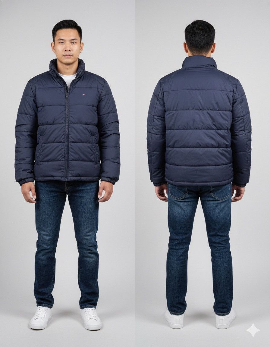 Tommy Hilfiger 🔥Vintage Tommy Hilfiger Down Puffer Jacket Size US L / EU 52-54 / 3 - 1 Thumbnail