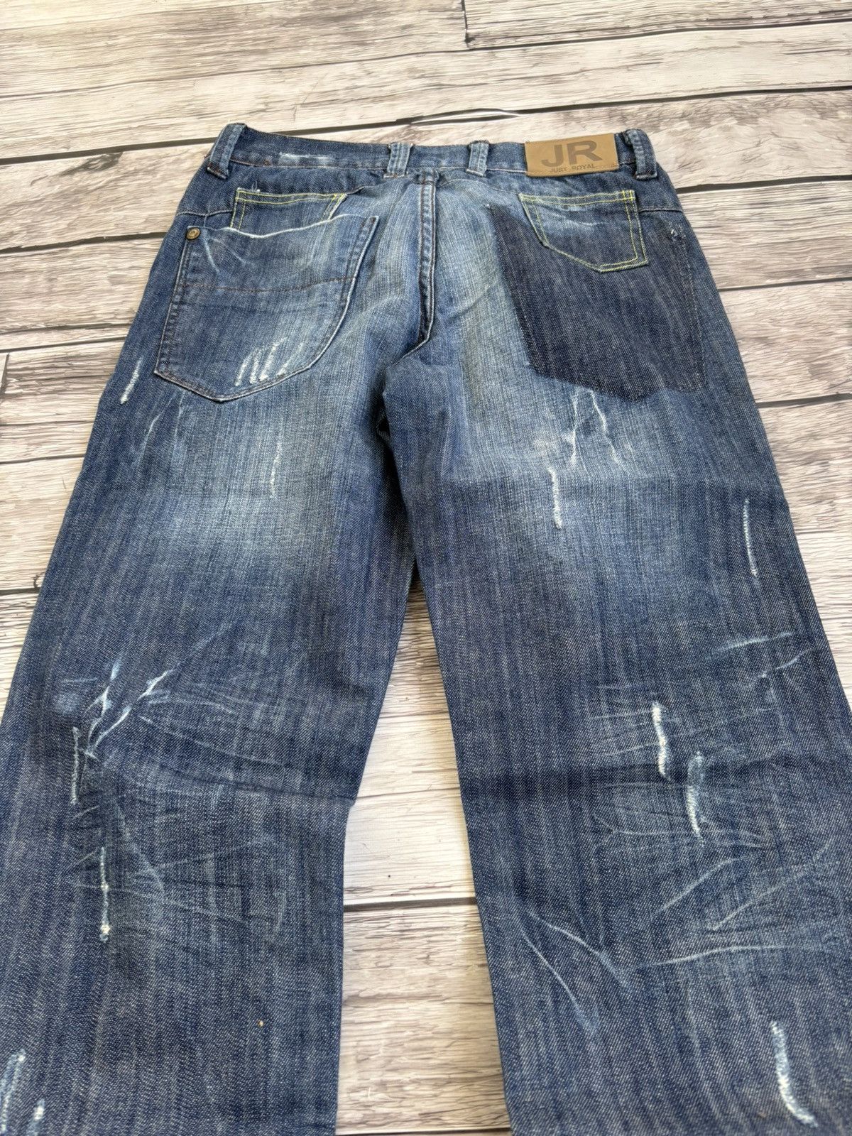 Hysteric Glamour × Vintage Crazy Distressed Balenciaga Chrome Hearts Style Dirty Jeans Size US 32 / EU 48 - 5 Thumbnail