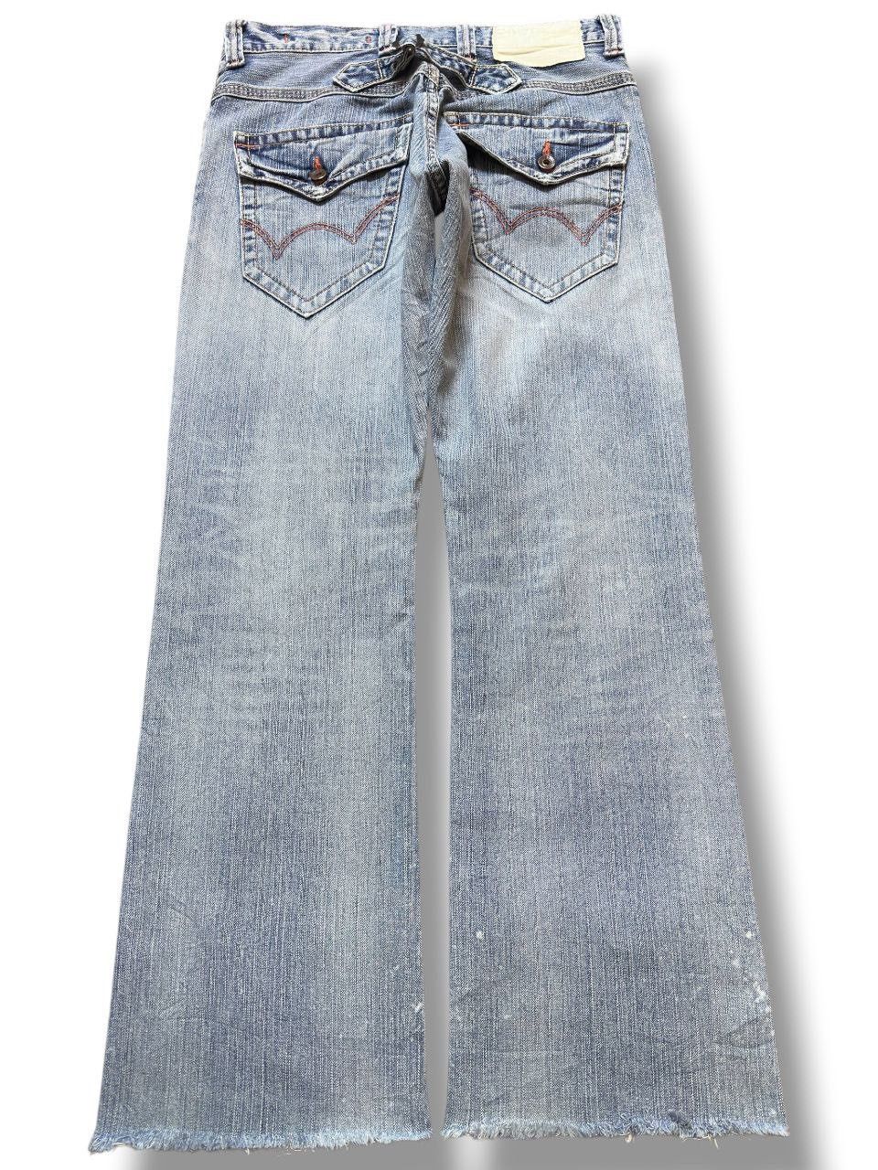 Edwin Vintage Edwin XV-S Flare Bootcut Faded Buckle Belt Denim Size US 31 - 5 Thumbnail