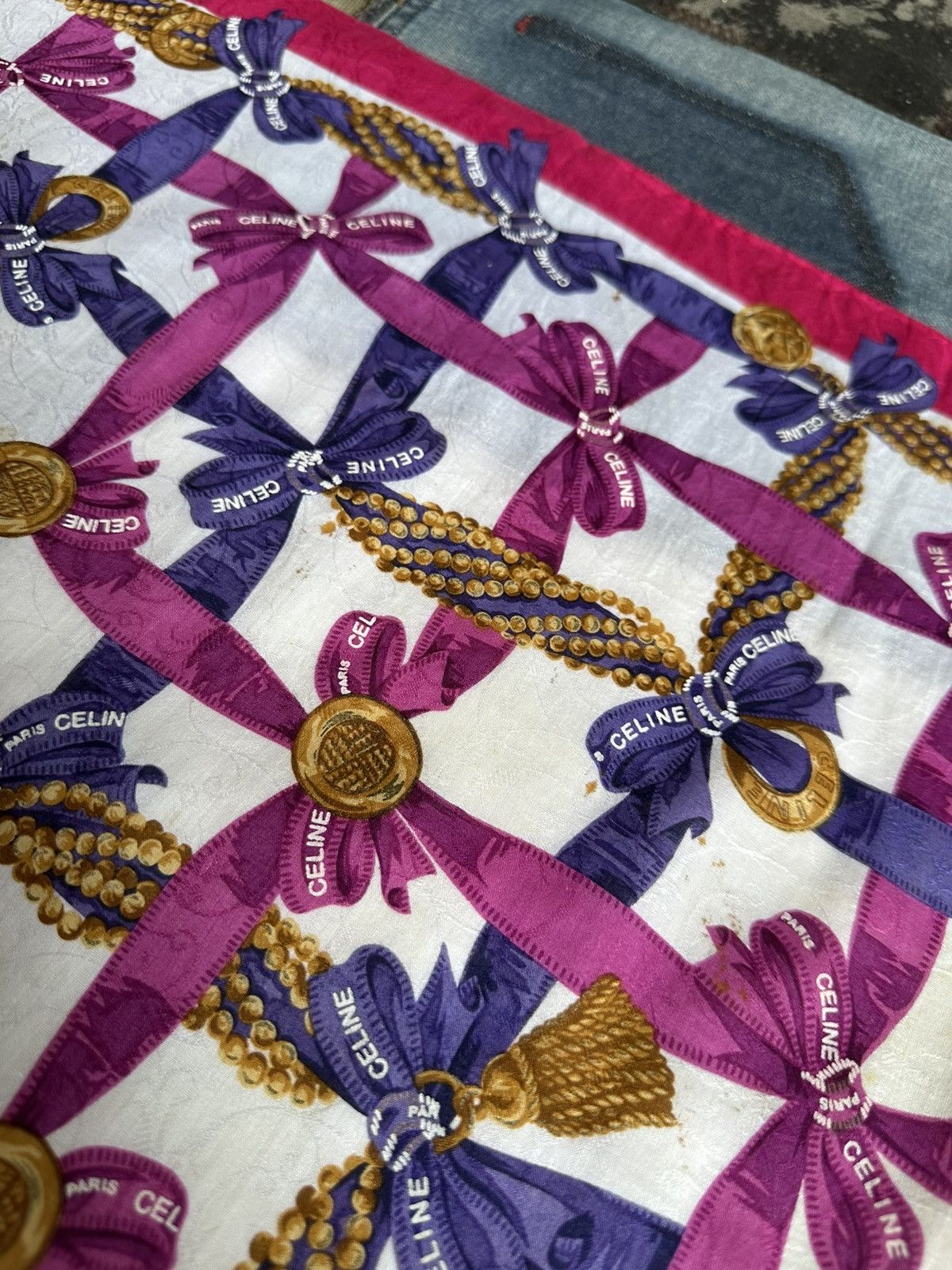 Vintage Vintage Celine Handkerchief/ Neckerchief/ Bandana Size ONE SIZE - 18 Thumbnail
