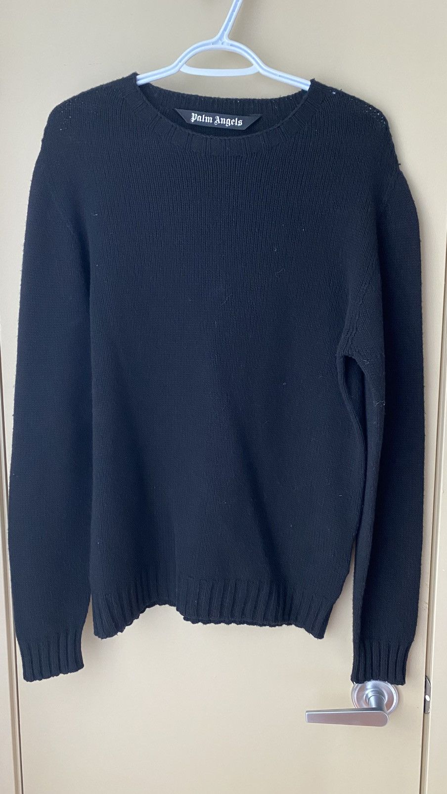 Palm Angels Palm Angels Wool Sweater Black Size M Size US M / EU 48-50 / 2 - 1 Thumbnail