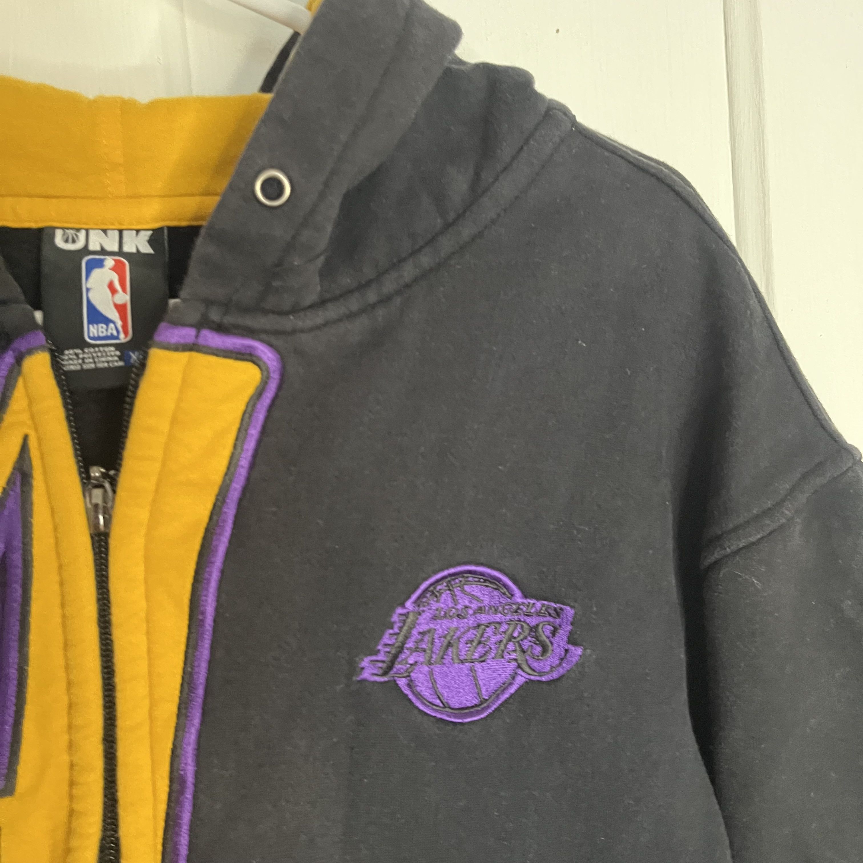 NBA LA LAKERS ZIP-UP RETRO VINTAGE 2000s Size US L / EU 52-54 / 3 - 3 Thumbnail