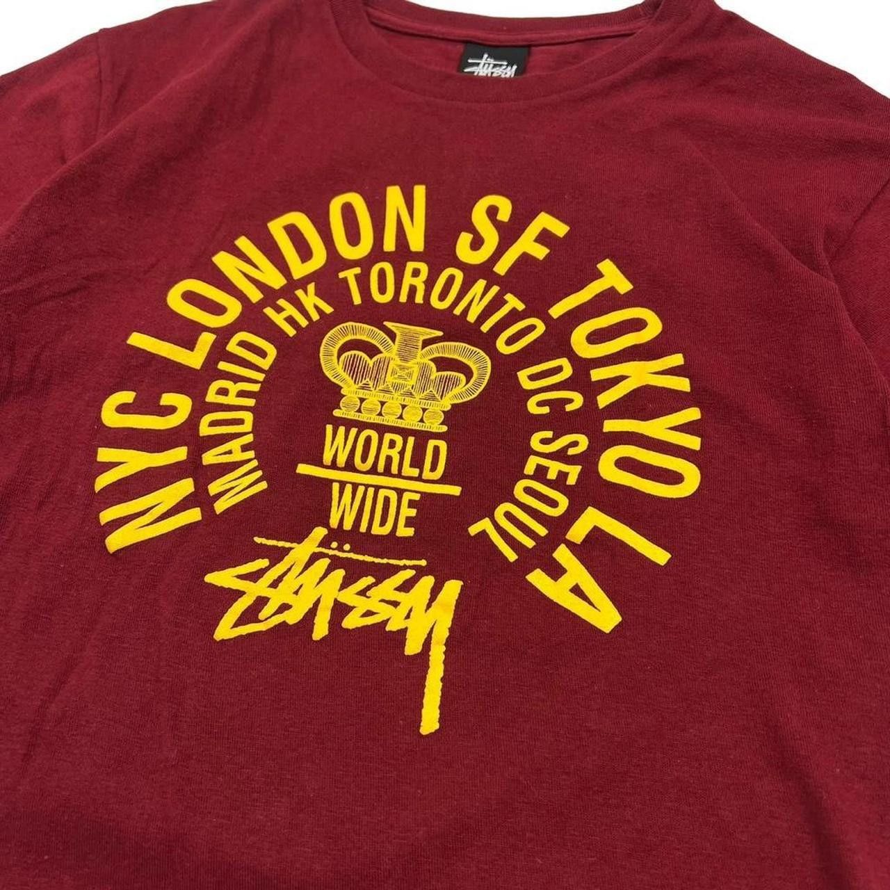 Stussy Vintage Stussy World Wide International T-Shirt - Small Size US S / EU 44-46 / 1 - 2 Thumbnail