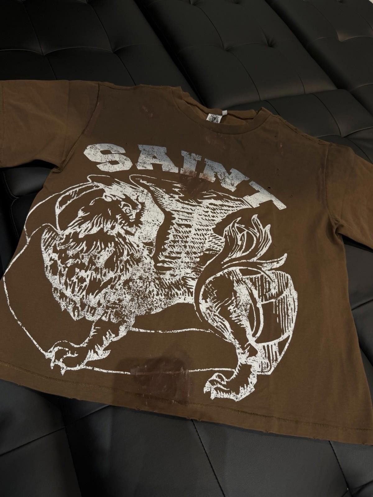 Saint Vanity Size L - Saint Vanity T-shirt 2025 Brown Authentic (NEW) Size US L / EU 52-54 / 3 - 5 Thumbnail
