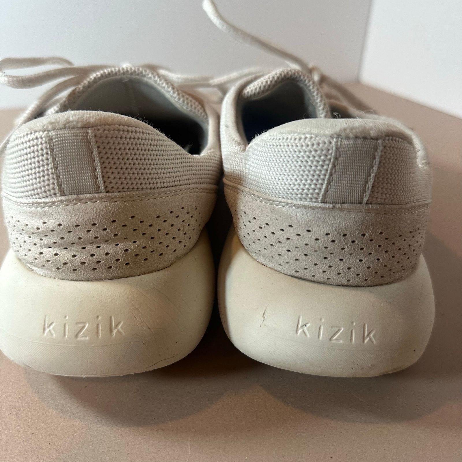 Other Kizik Madrid Eco Knit Shoes Men 8.5 Women 10 Cream Sneakers Size US 10 / IT 40 - 6 Thumbnail