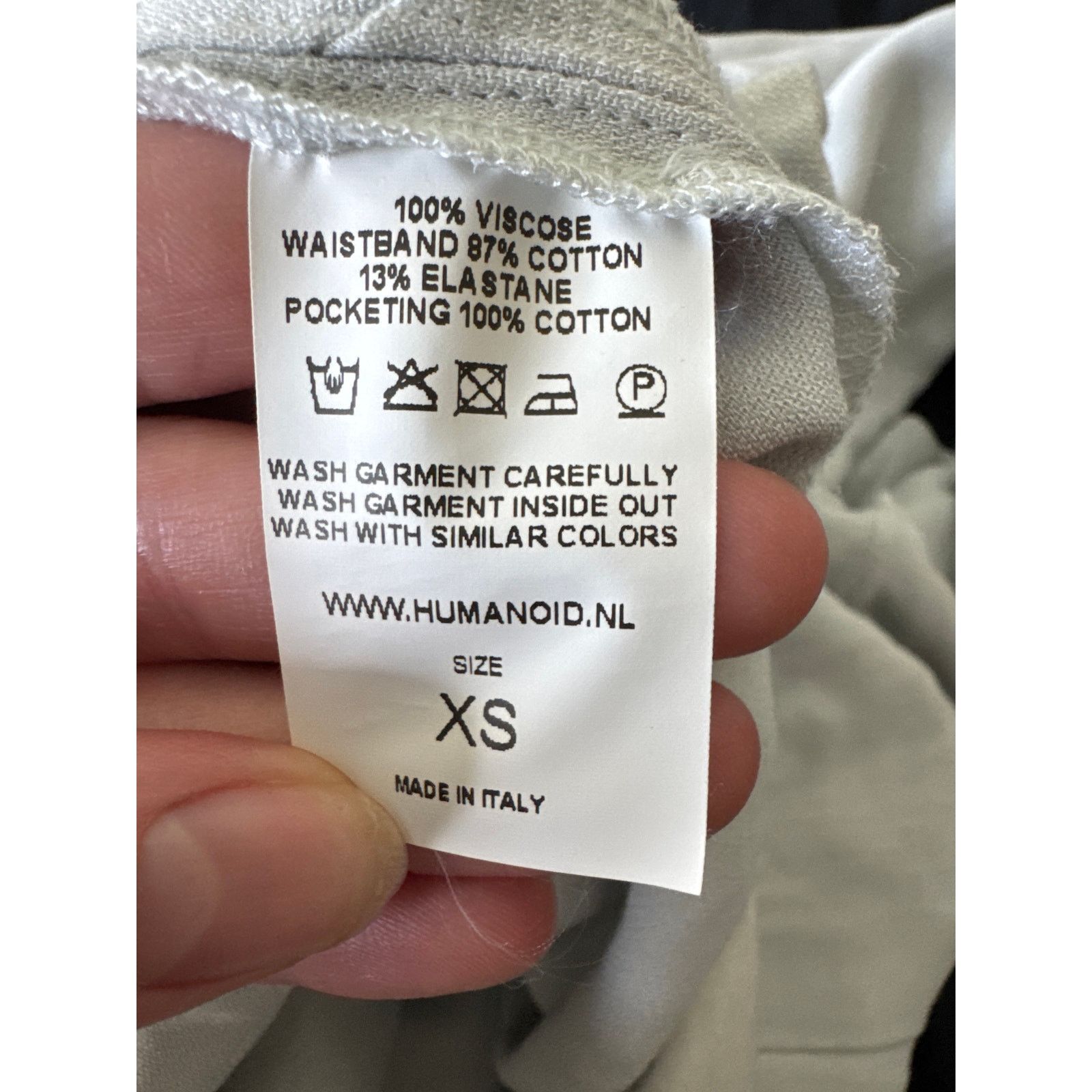 HUMANOID HUMANOID Pull on Ankle Pants Gray 100% Viscos Size XS Size 26" / US 2 / IT 38 - 8 Thumbnail