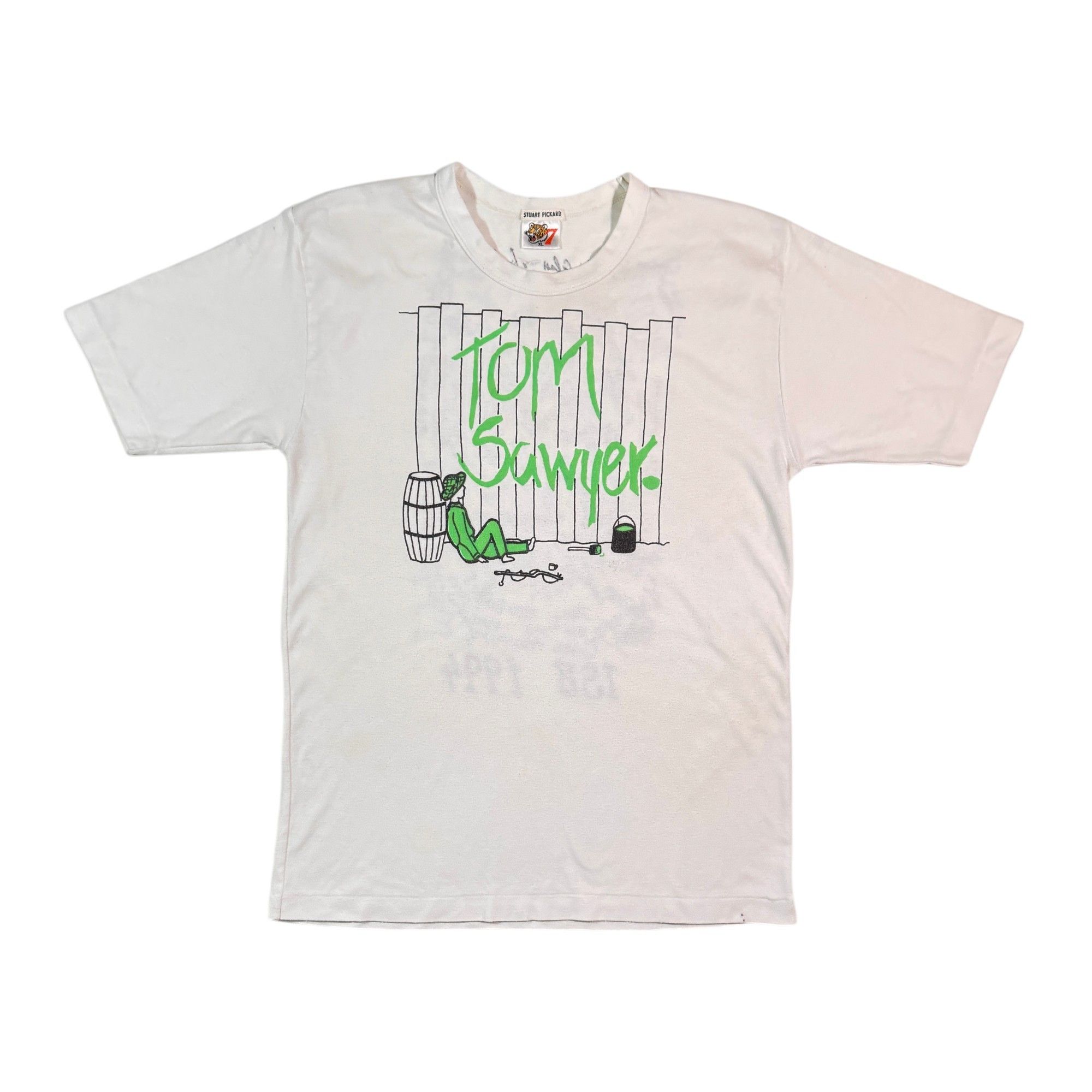 Vintage Vintage 1994 Tom Sawyer Distressed T-shirt Size US XL / EU 56 / 4 - 1 Thumbnail