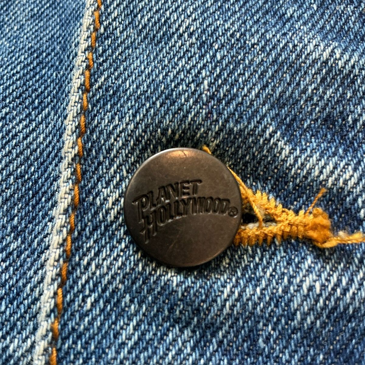 Planet Hollywood Vintage 1991 Vancouver Planet Hollywood Blue Denim Jacket Size US L / EU 52-54 / 3 - 5 Thumbnail
