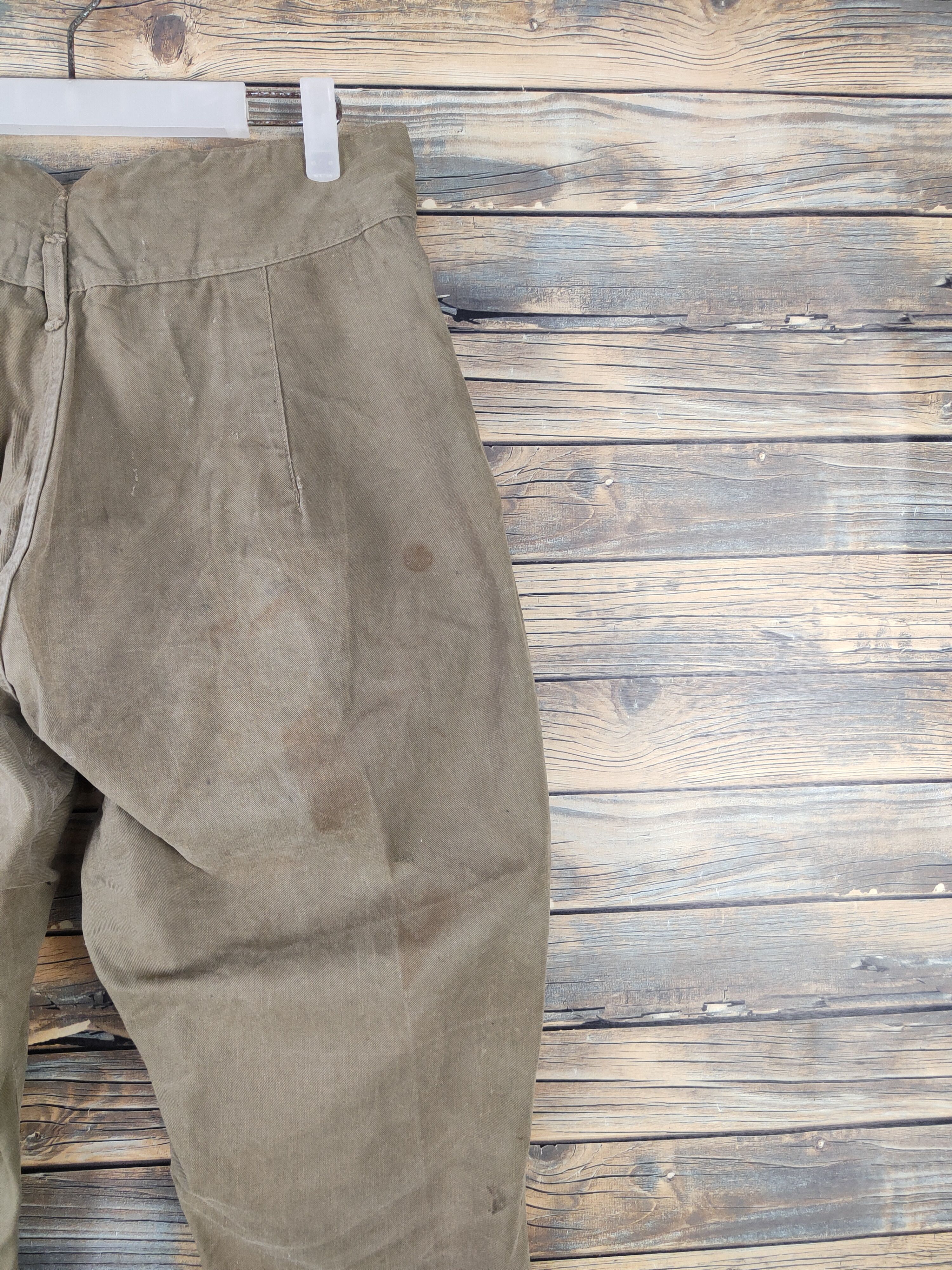 Vintage DL Japan vintage military worker Olive cargo Pants #W1790 Size US 30 / EU 46 - 10 Thumbnail