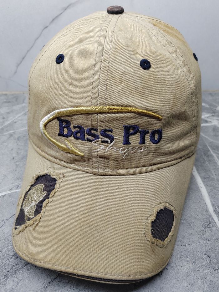 Bass Pro Shops Vintage Bass Pro Distressed Style Cap Hat Size ONE SIZE - 1 Thumbnail