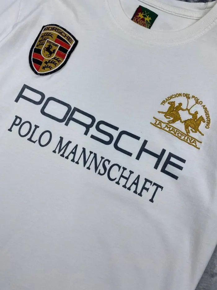 La Martina La Martina Porsche Team Racing T-Shirt Big Logo Size US XL / EU 56 / 4 - 2 Thumbnail