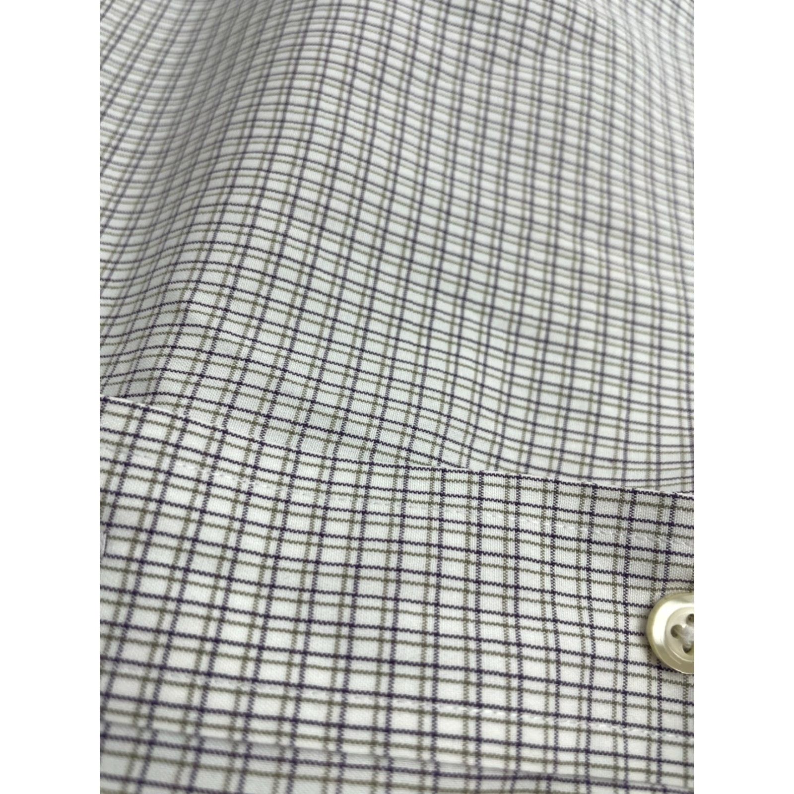 Jos. A. Bank VINTAGE Jos. A. Bank Shirt Men's 16.5-35 White Purple Green Check Button Up Long Sleeve Size US L / EU 52-54 / 3 - 6 Thumbnail