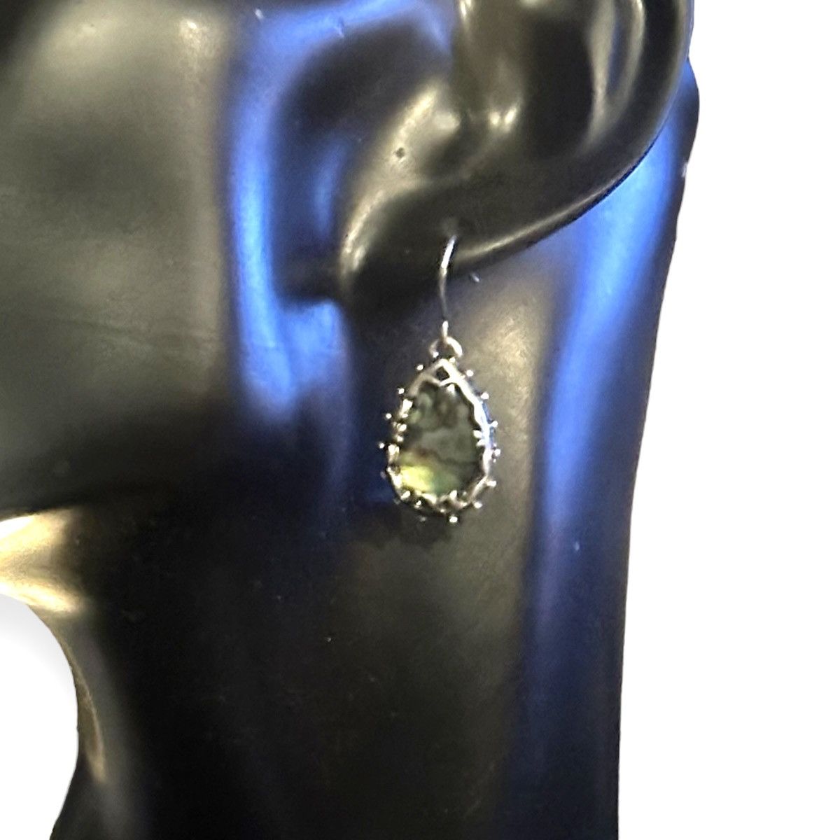 Other Silver abalone teardrop dangle earrings Size ONE SIZE - 2 Thumbnail