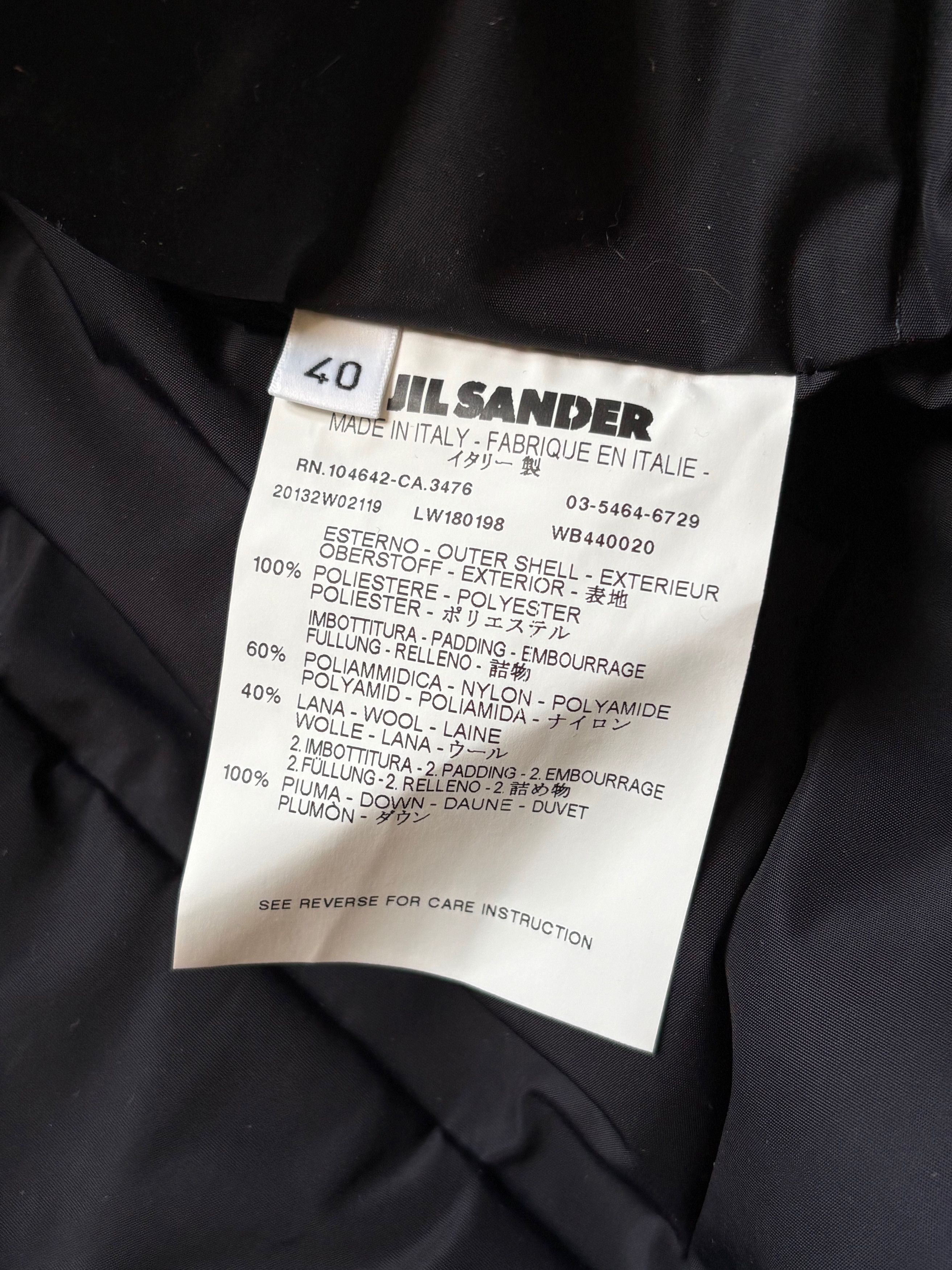 Jil Sander Jil Sander mainline womens black nylon puffer coat Size L / US 10 / IT 46 - 5 Thumbnail