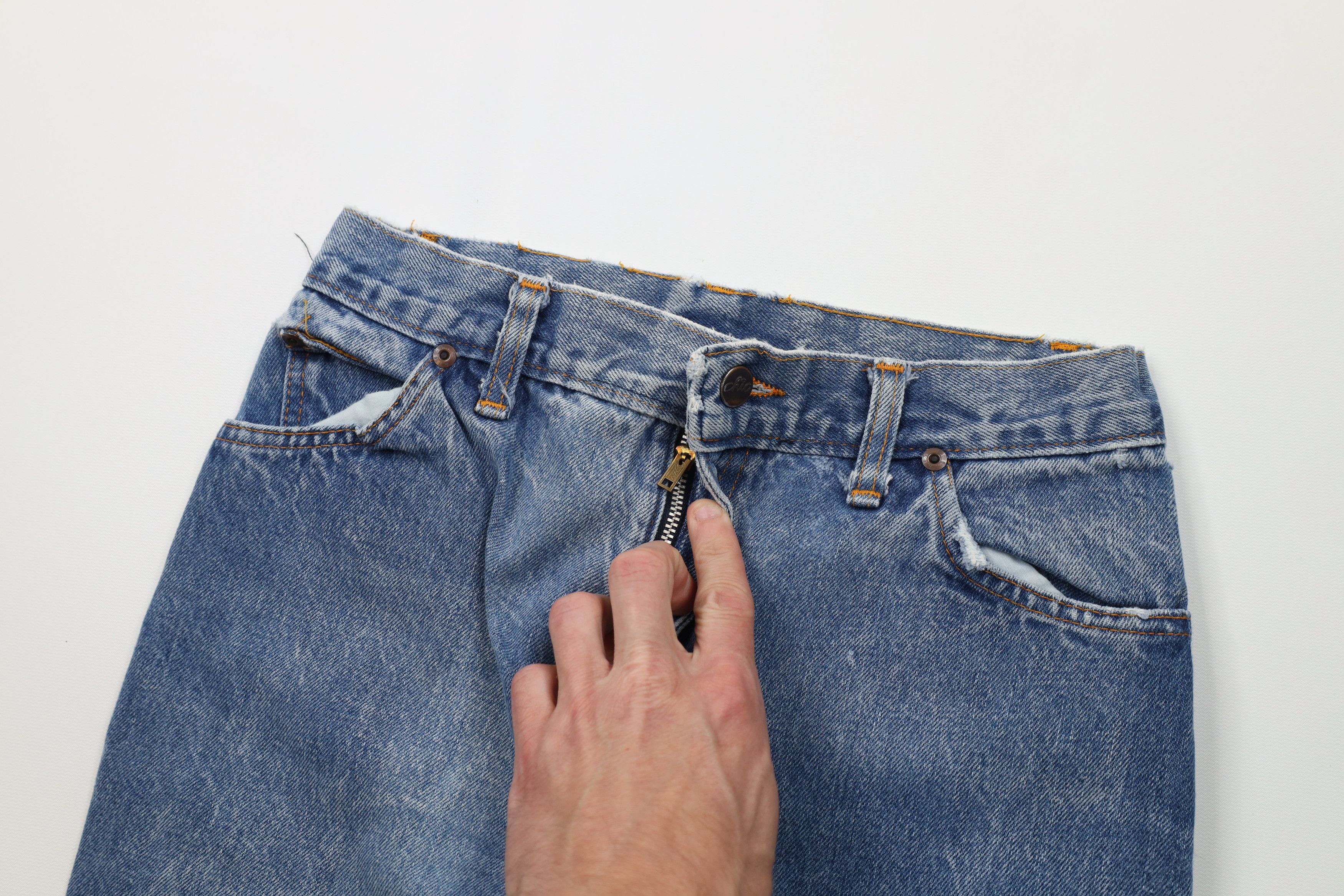 Vintage Vintage 80s 90s Streetwear Wide Leg Denim Jeans Blue USA Size 36" / US 14 / IT 50 - 7 Thumbnail
