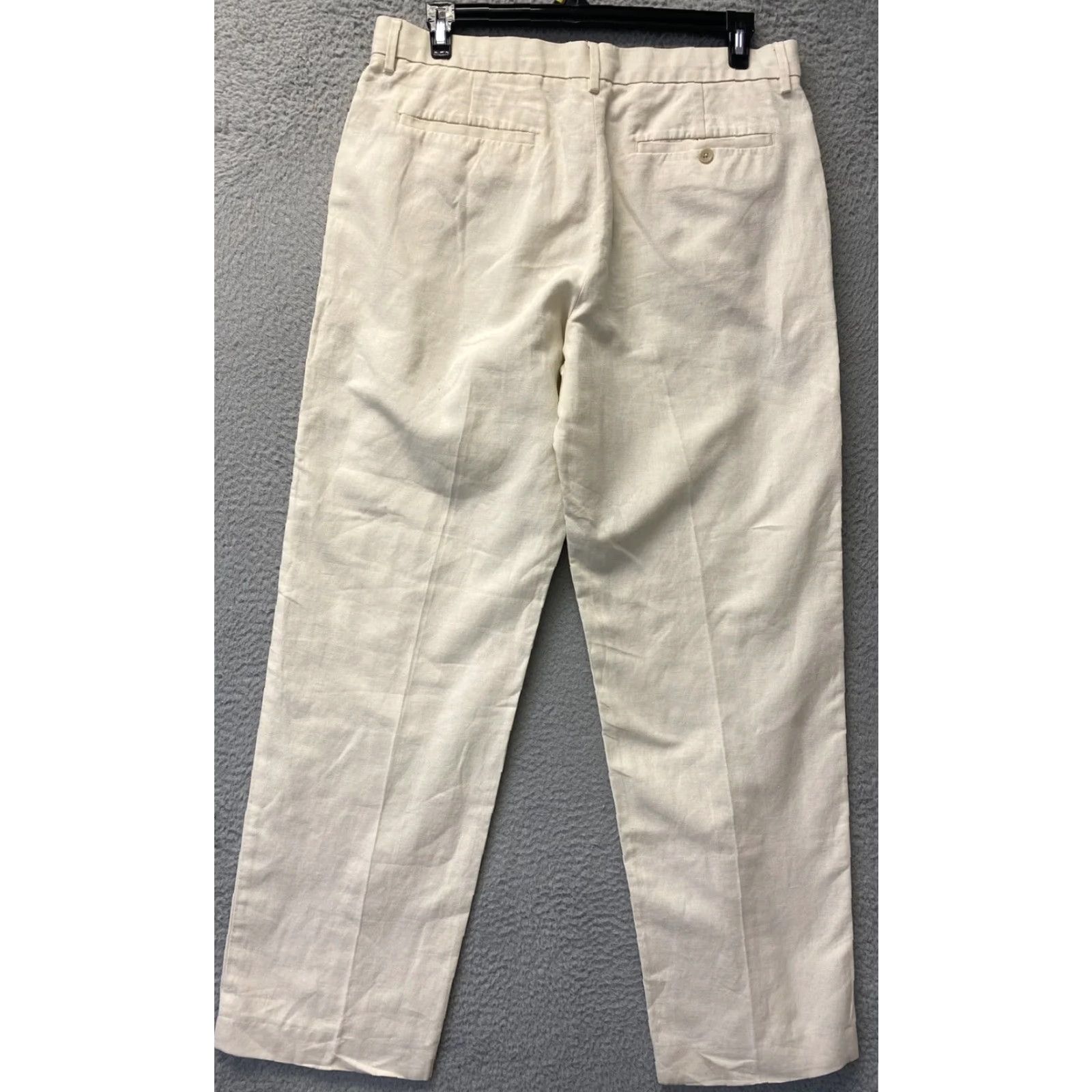 Banana Republic Banana Republic Pants Men's 36x34 Beige Flat Front Straight Casual Workwear Size US 36 / EU 52 - 6 Thumbnail
