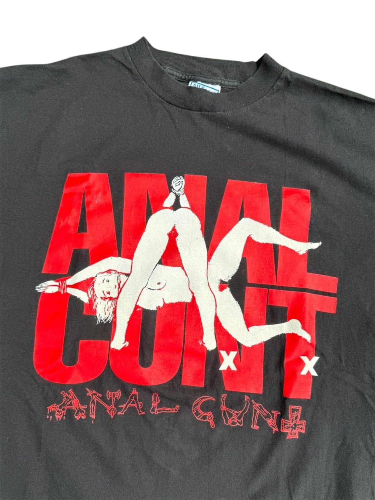 Band Tees 💥RARE💥 Vintage 1995 Anal Cunt Test Print Shirt SOLD Size US XL / EU 56 / 4 - 2 Thumbnail