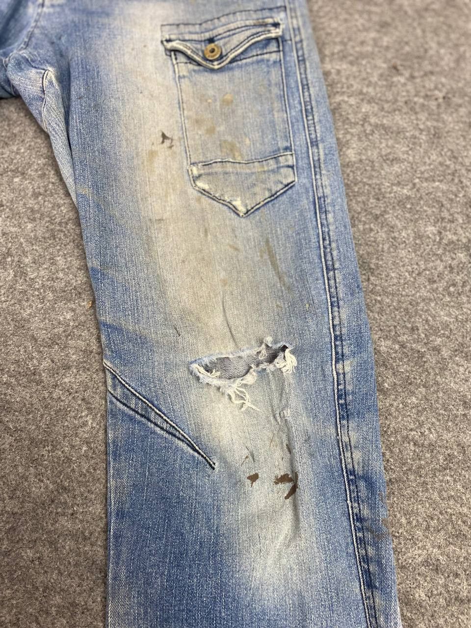 Japanese Brand japanese brand cargo distressed denim Size US 35 - 13 Thumbnail