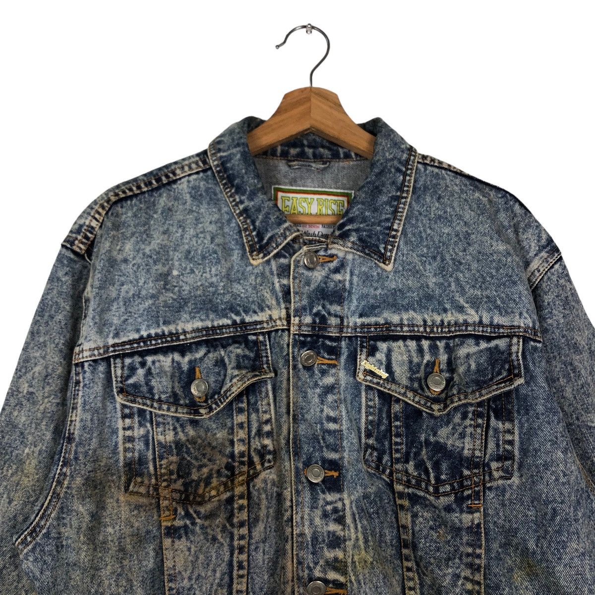 Japanese Brand 🔥90’s Vintage Cropped Denim Jacket Biker Easy Rise Japan Size US M / EU 48-50 / 2 - 3 Thumbnail