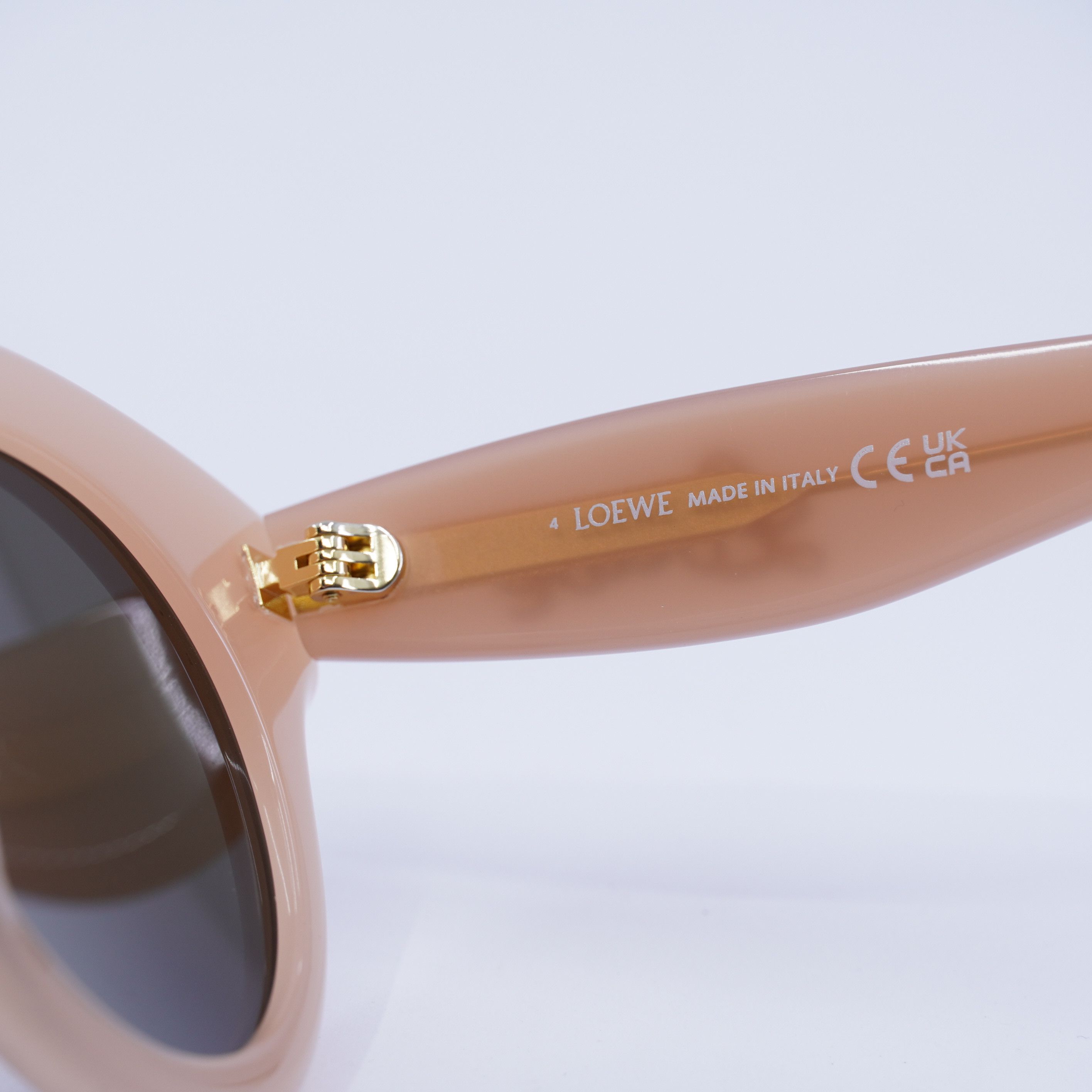 Loewe Loewe LW40126I 72E Sunglasses Pink Round Frame, Grey Lenses Size ONE SIZE - 9 Thumbnail