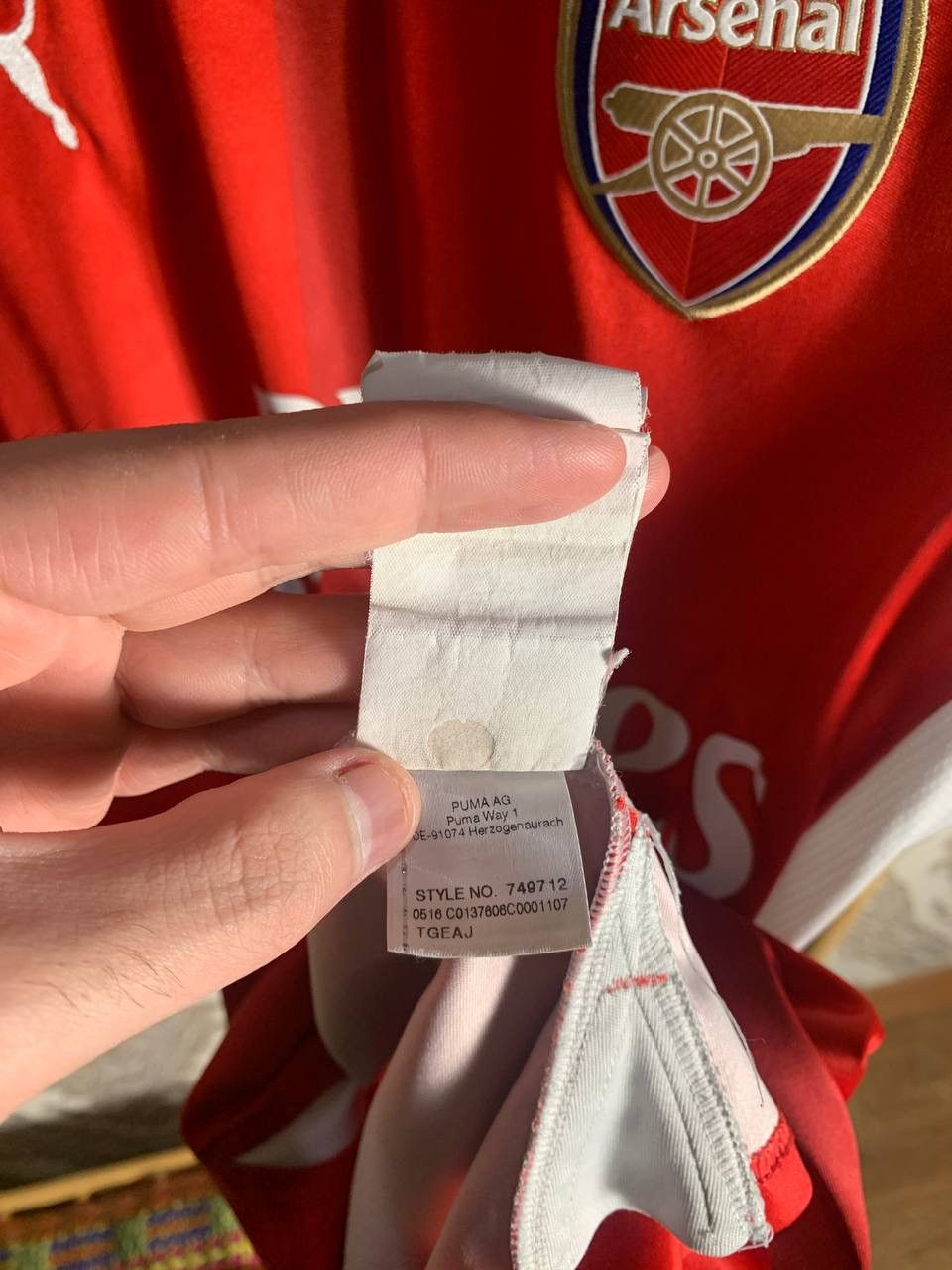 Puma × Vintage VERY RARE PUMA FC ARSENAL LONDON ENGLAND SOCCER JERSEY RETRO Size US S / EU 44-46 / 1 - 6 Thumbnail