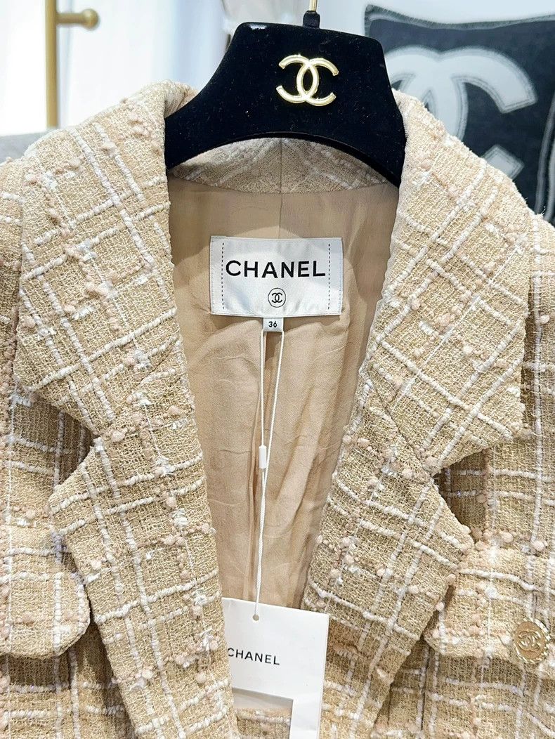 Chanel Chanel Beach series popular beige braided long-sleeved sil Size XS / US 0-2 / IT 36-38 - 4 Thumbnail