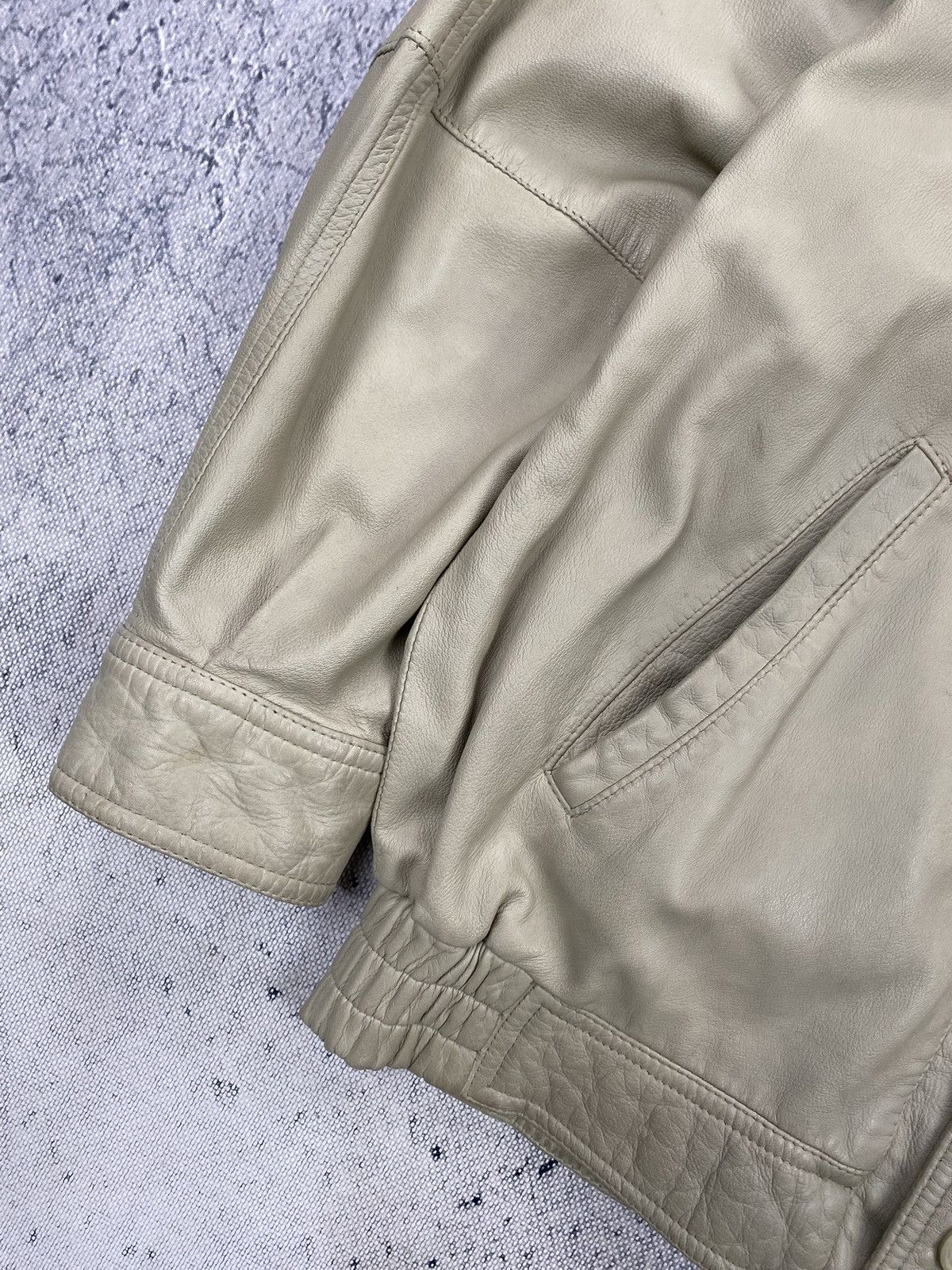 Yves Saint Laurent Leather Jacket Yves Saint Laurent Vintage 90’ Streetwear Size US L / EU 52-54 / 3 - 6 Thumbnail