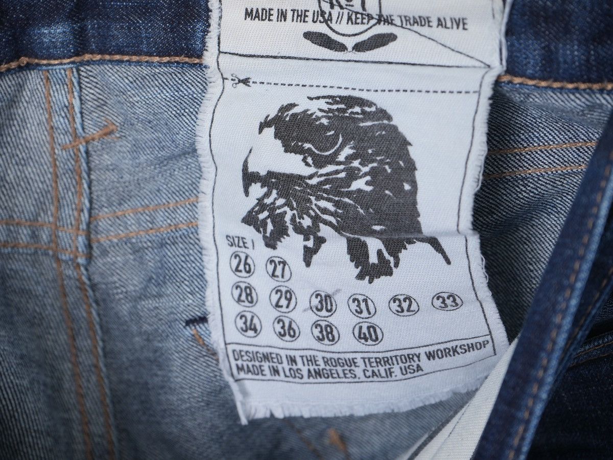 Rogue Territory Rogue Territory Selvedge Jeans 30 Blue Dark Wash Minimalist Size US 30 / EU 46 - 4 Thumbnail