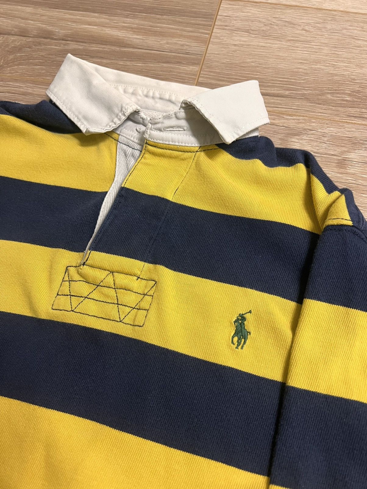 Polo Ralph Lauren Vintage Polo Ralph Lauren Striped Rugby Shirt Size US S / EU 44-46 / 1 - 2 Thumbnail
