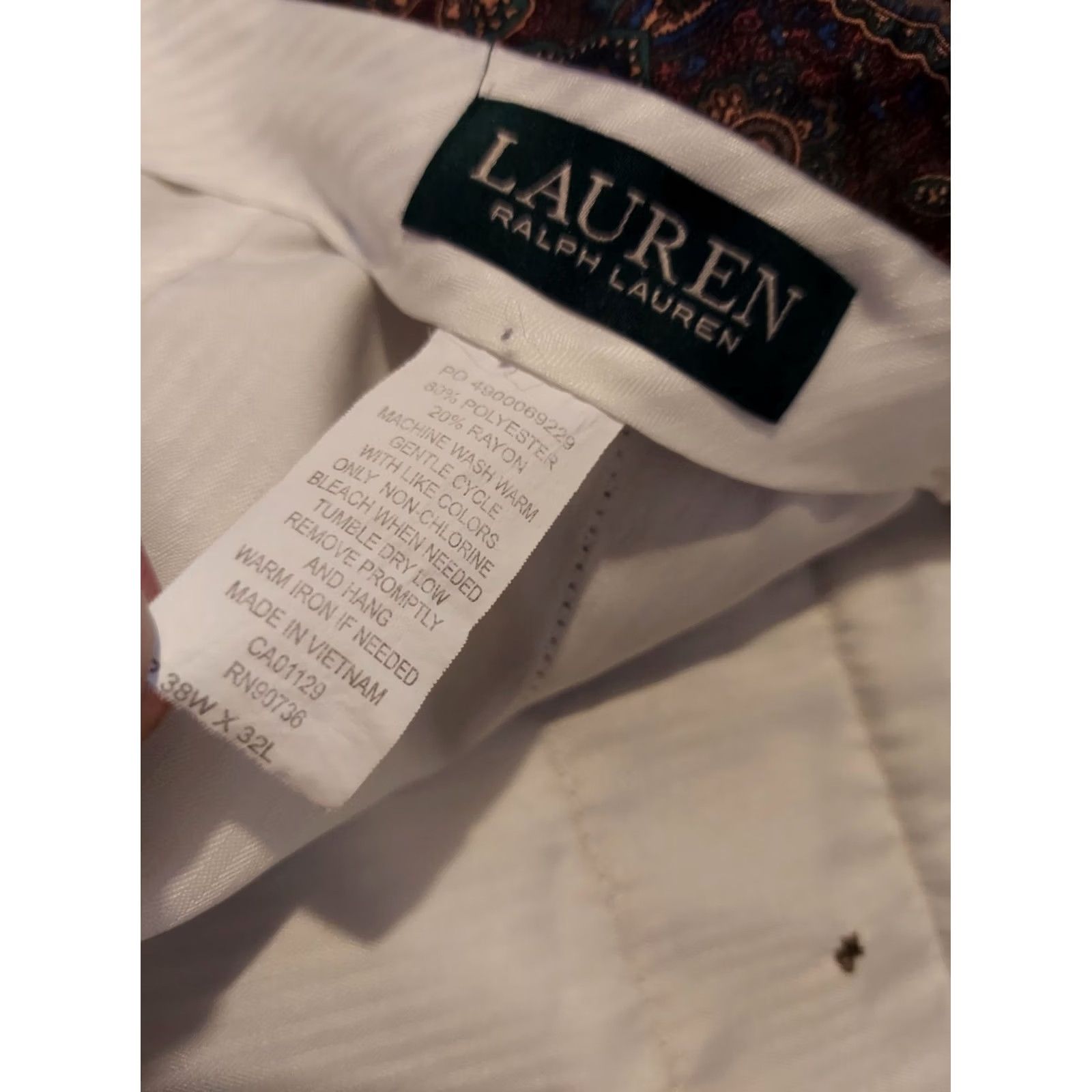 Polo Ralph Lauren Polo Ralph Lauren Mens Pants 38x32 Khaki Chino Slack Trouser Dress Size US M / EU 48-50 / 2 - 5 Thumbnail