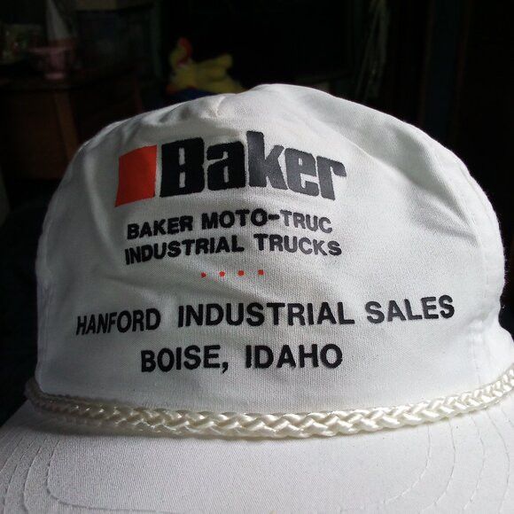 Other Vintage Baker Moto-Truc Industrial Trucks Snap Trucker Hat Size ONE SIZE - 2 Thumbnail