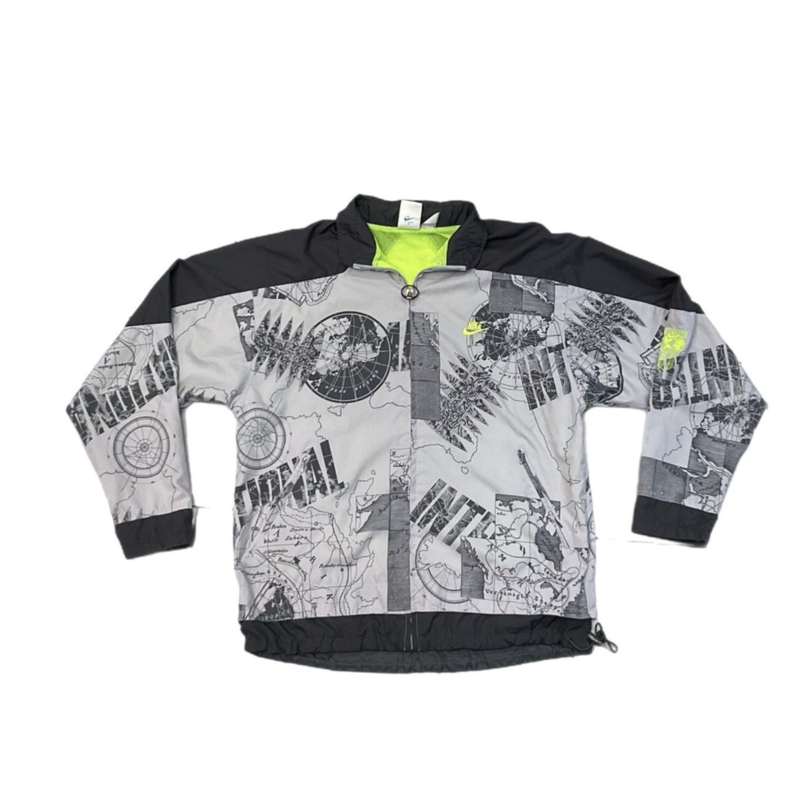 Nike Vintage 90s Nike international Neon NYLON JACKET Size US XL / EU 56 / 4 - 1 Thumbnail