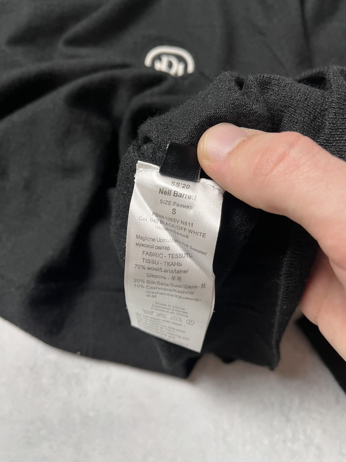 Neil Barrett VERY RARE NEIL BARRETT SS20 WOOL SWEATER Size US S / EU 44-46 / 1 - 5 Thumbnail