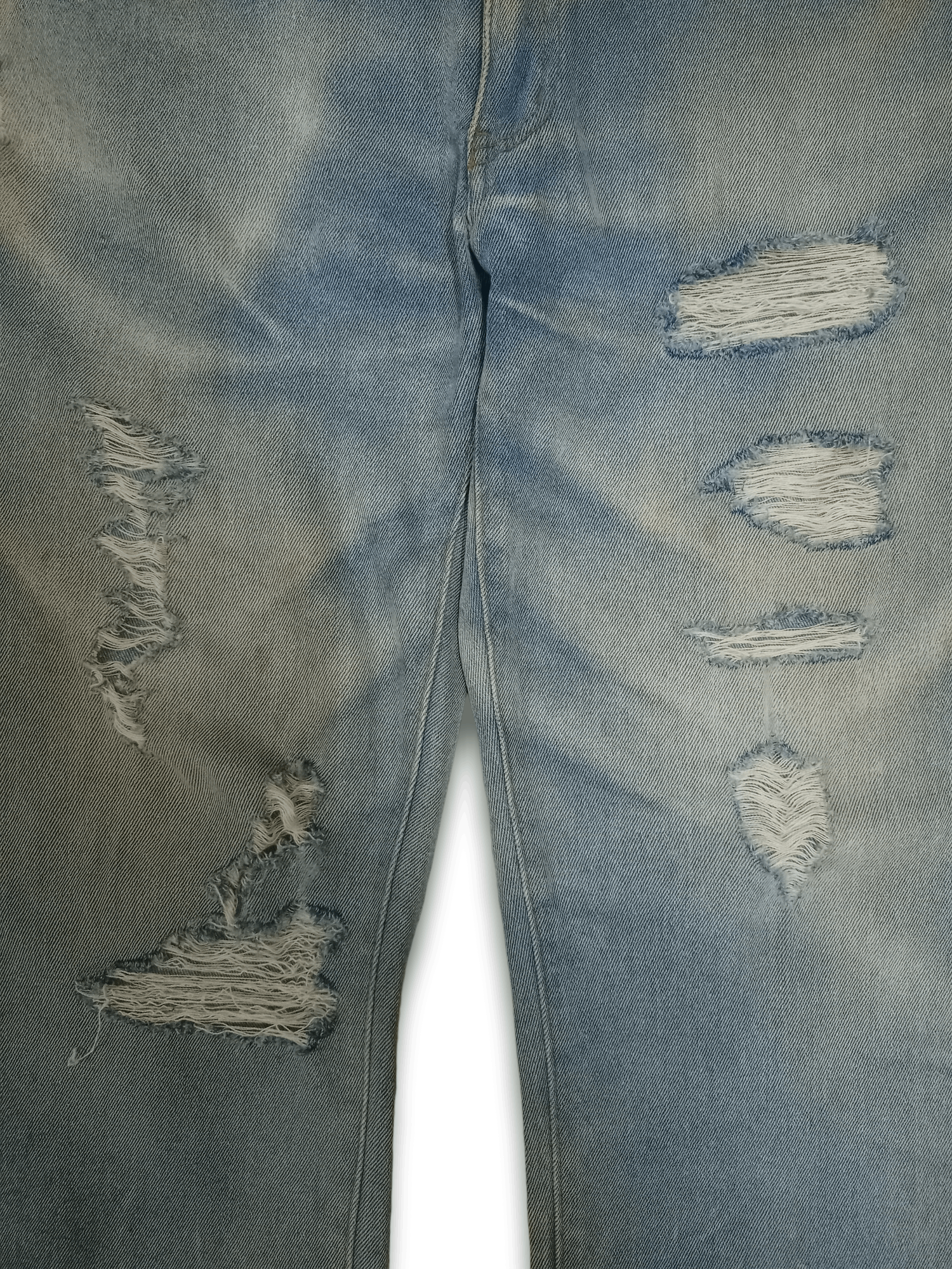 Japanese Brand Vintage Japanese Brand Faded Wash Distressed Baggy Jeans Size US 34 / EU 50 - 6 Thumbnail
