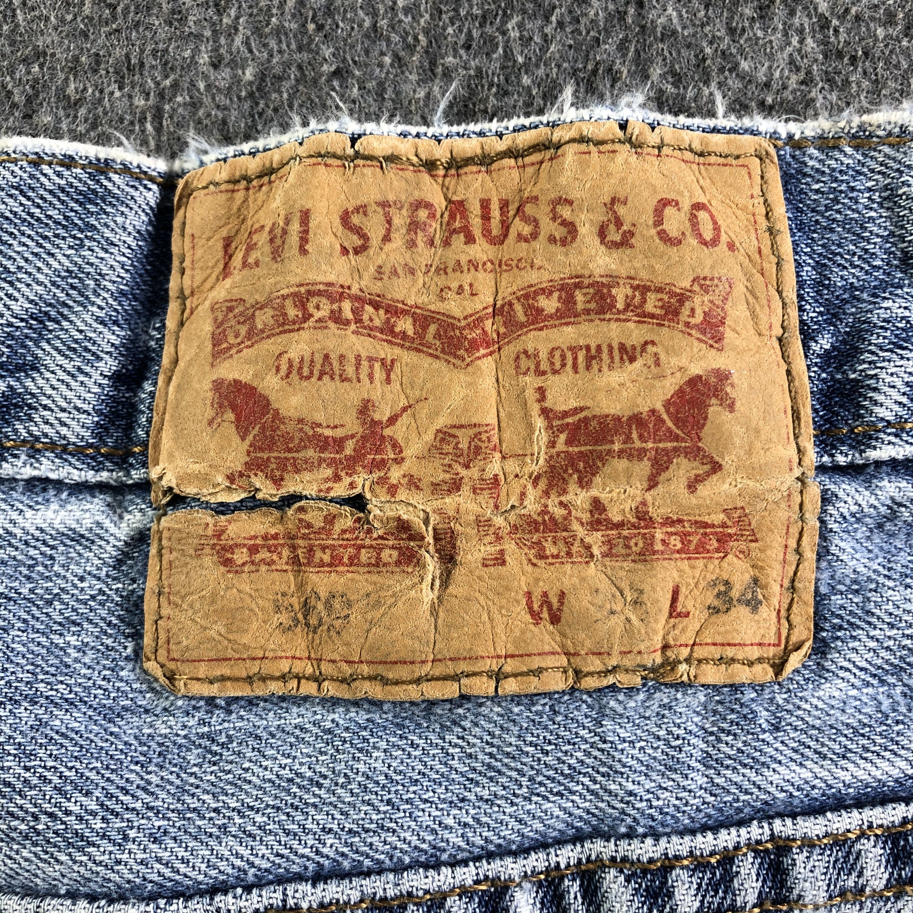 Levi's Vintage Blue Wash Levis 569 Jeans-J4273 Size US 37 - 5 Thumbnail