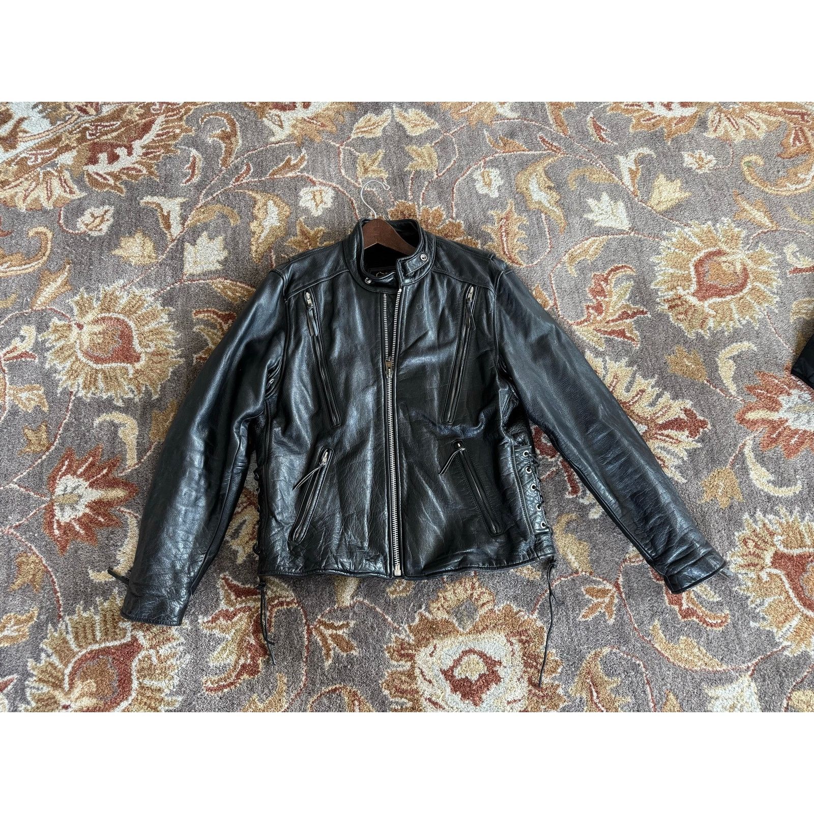 Other Vintage Bonus leather moto jacket size M rocker goth street Size M / US 6-8 / IT 42-44 - 1 Thumbnail