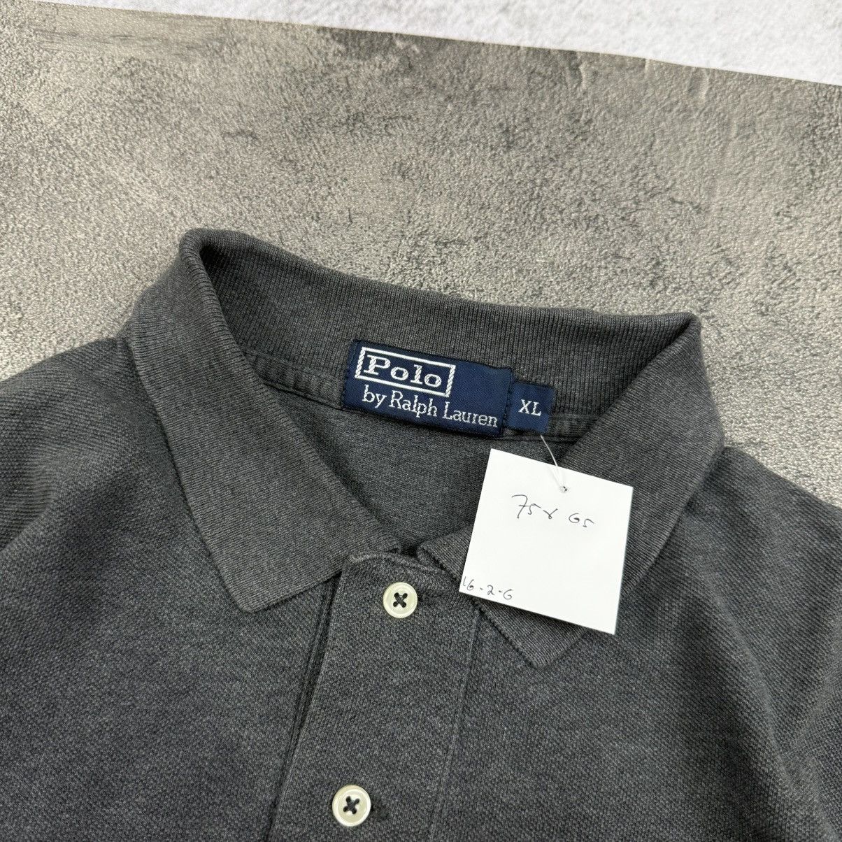 Polo Ralph Lauren POLO RALPH LAUREN grey long poloshirt Size US XXL / EU 58 / 5 - 4 Thumbnail