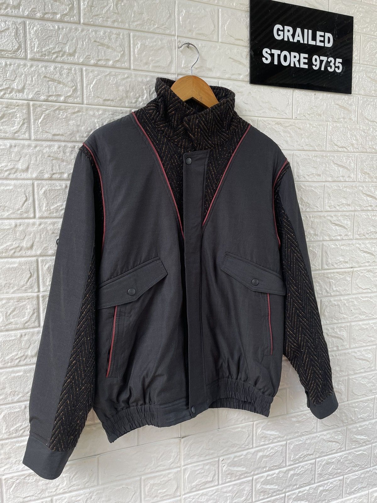 Japanese Brand × Vintage Vintage Bomber Jacket Size US L / EU 52-54 / 3 - 3 Thumbnail