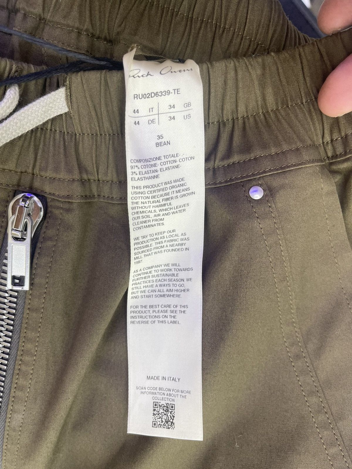Rick Owens Rick Owens bela cargo olive pants Size US 30 / EU 46 - 5 Thumbnail