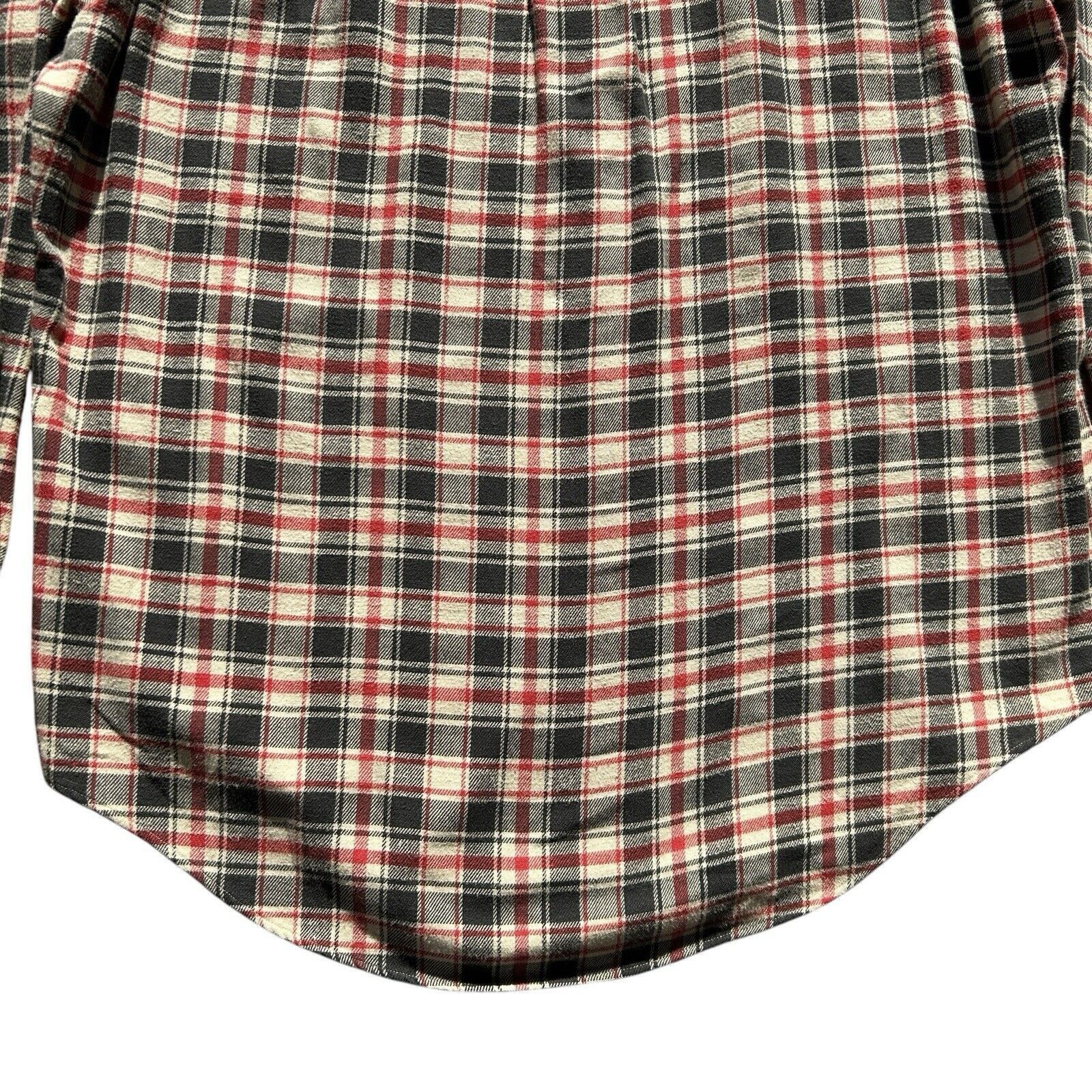 Ralph Lauren Blue Label Ralph Lauren Flannel Shirt Mens Large Plaid Black Red Size US L / EU 52-54 / 3 - 8 Thumbnail