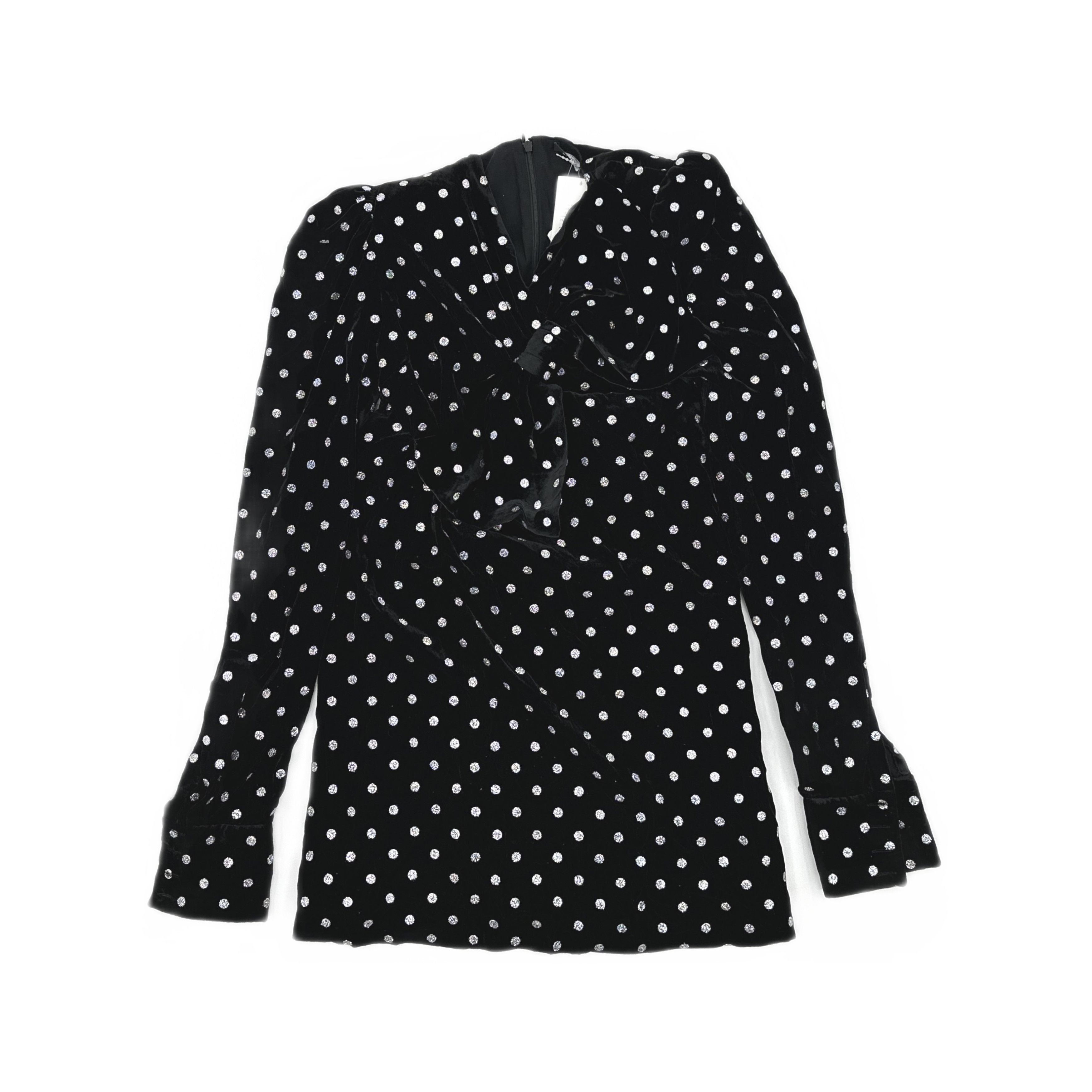 Balmain Balmain Polka Dot V-Neck Mini Dress Size 36 Size XS / US 0-2 / IT 36-38 - 1 Thumbnail