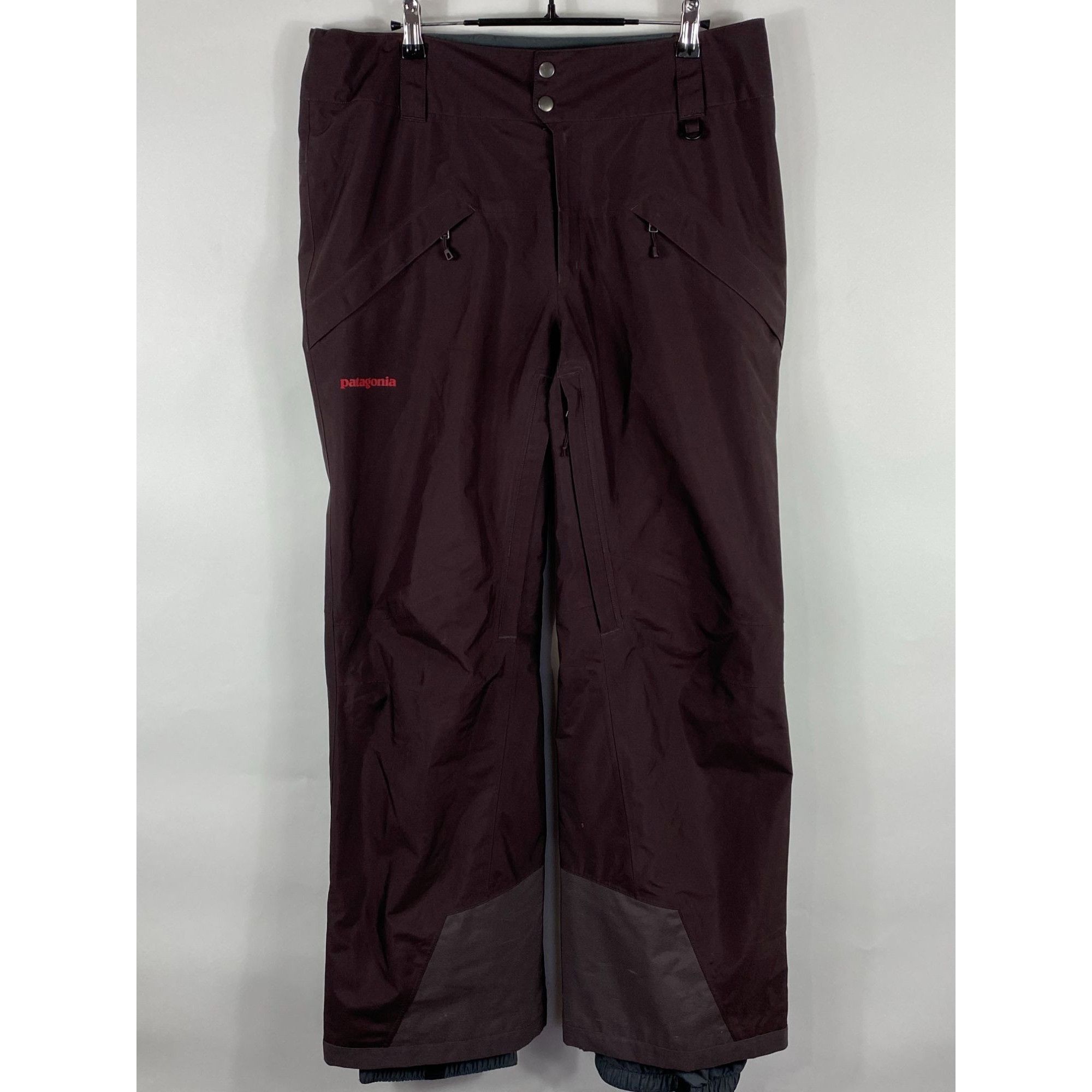 Image of Patagonia 100% Polyester H2No Waterproof Snowshot Pants Mag in Magenta Purple, Men's (Size 34)