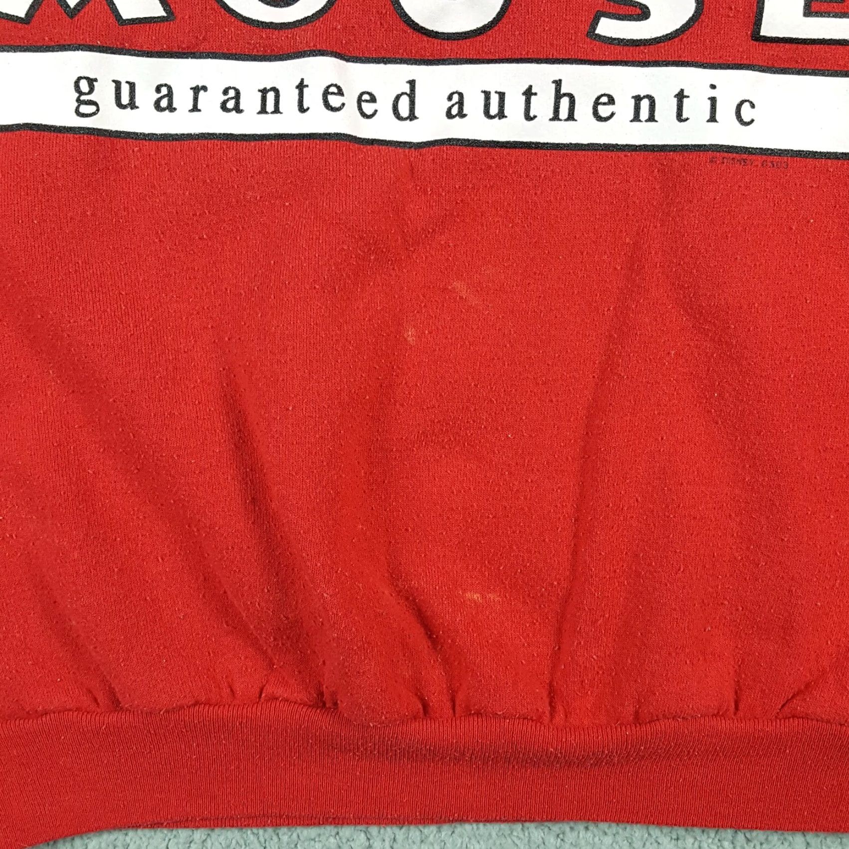 Disney VINTAGE Disney Mickey Mouse Sweatshirt Mens XL Pullover Crewneck 90s Red Cartoon Fleece Graphic Print Grunge Style Size US XL / EU 56 / 4 - 4 Thumbnail