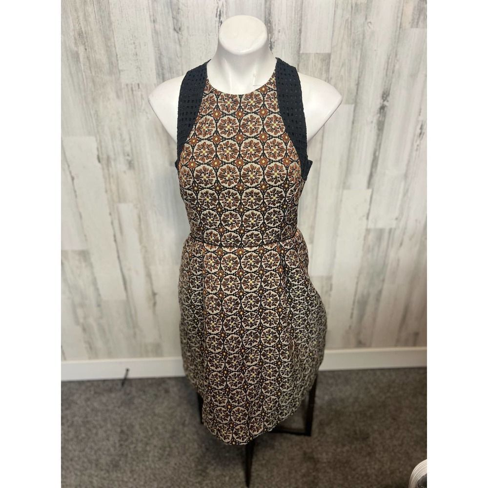 H&M H&M Women’s Geometric Print Dress Size 12 – Crochet Racerbac Size L / US 10 / IT 46 - 2 Thumbnail