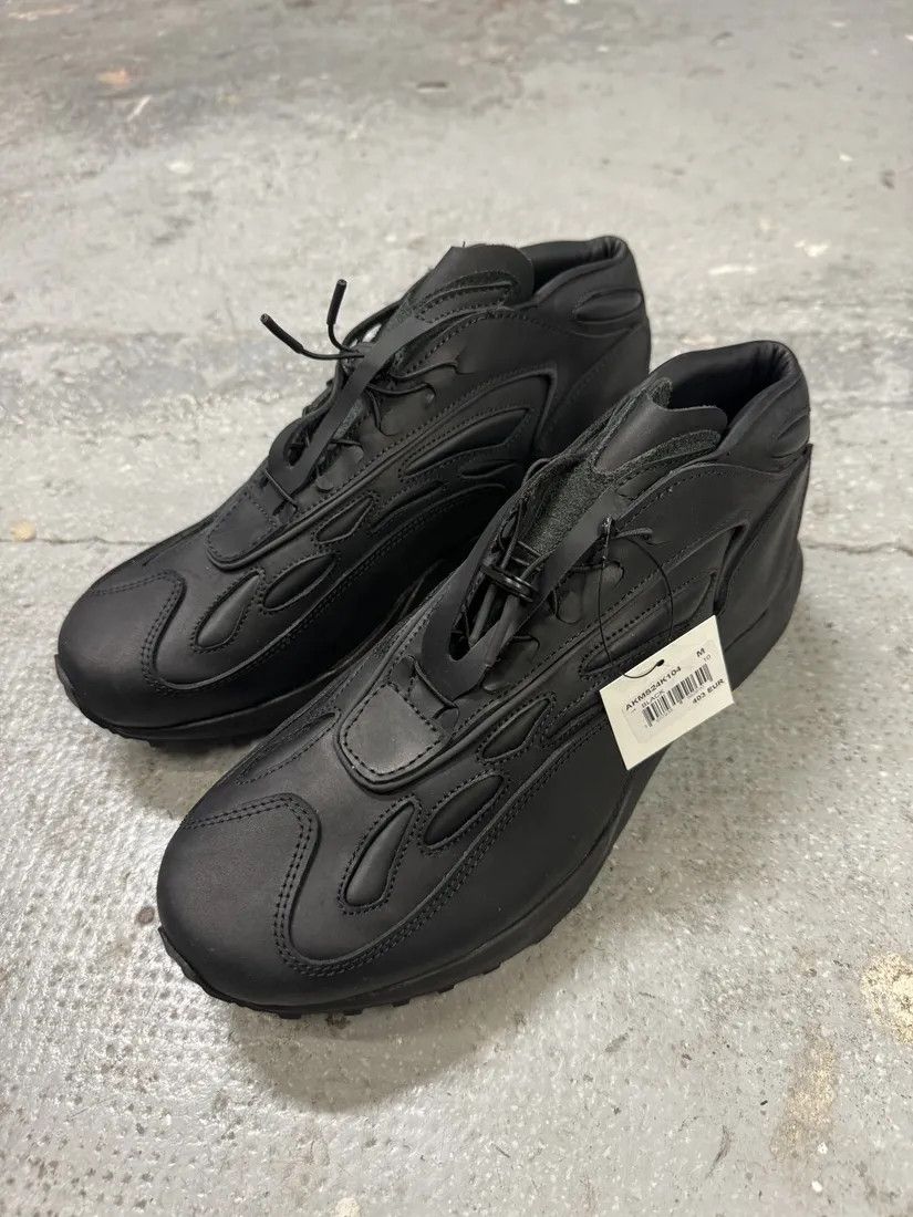 Acne Studios × Vintage Acne Studios Black Akme Military Vibram Horse Leather Sneakers Size US 8 / EU 41 - 2 Thumbnail