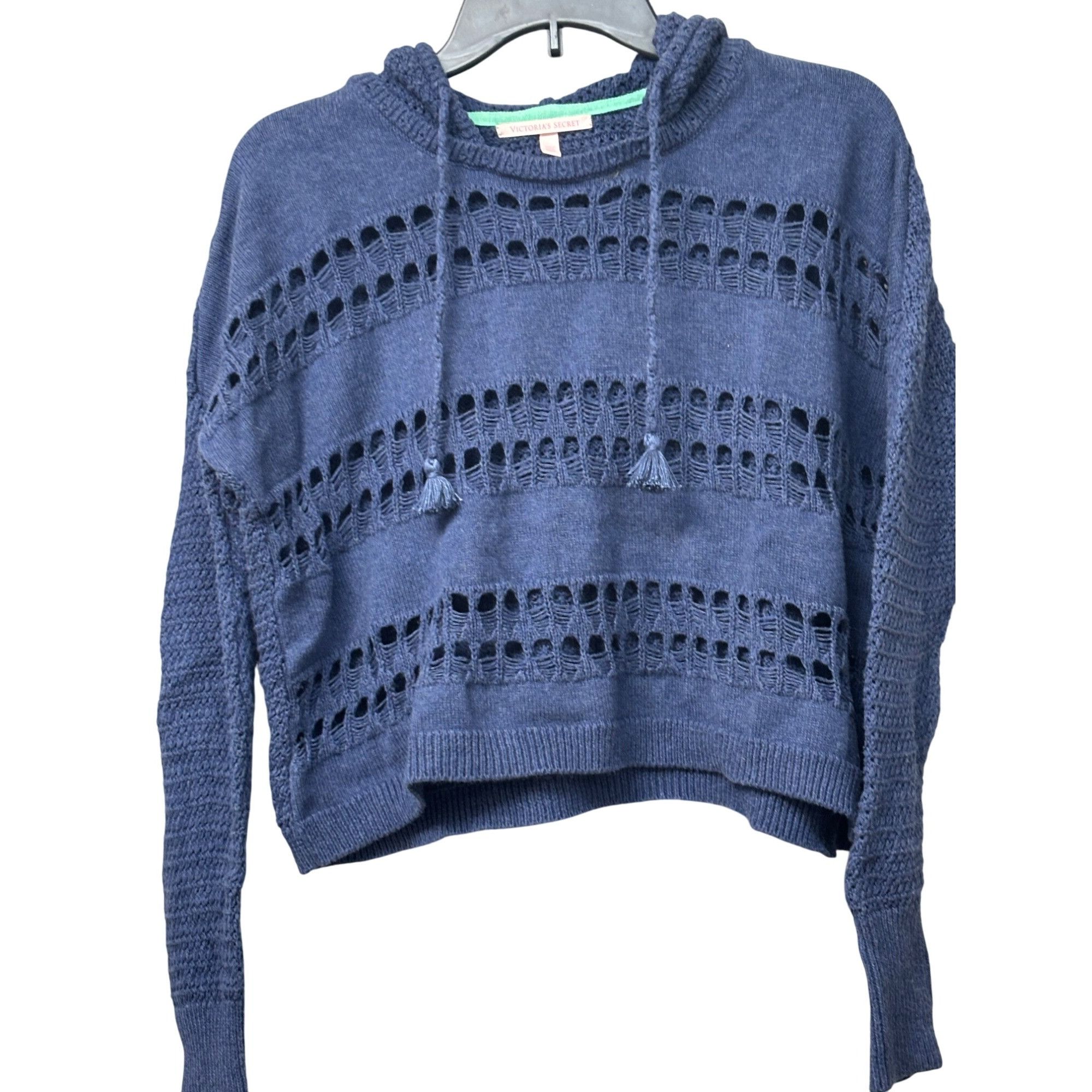 Other Victoria Secret Women’s Pointelle Knit Cropped Hooded Sweate Size S / US 4 / IT 40 - 11 Thumbnail
