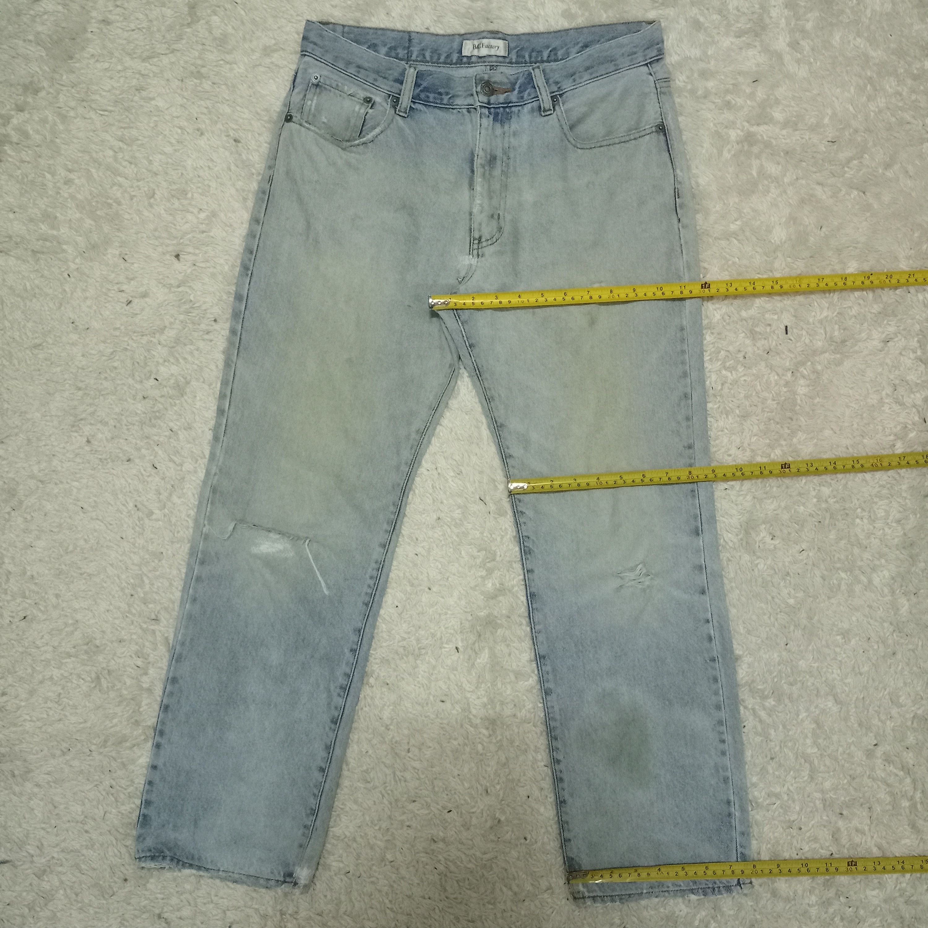 Japanese Brand Vintage Japanese Brand Distressed Loose Workwear Jeans Size US 31 - 11 Thumbnail