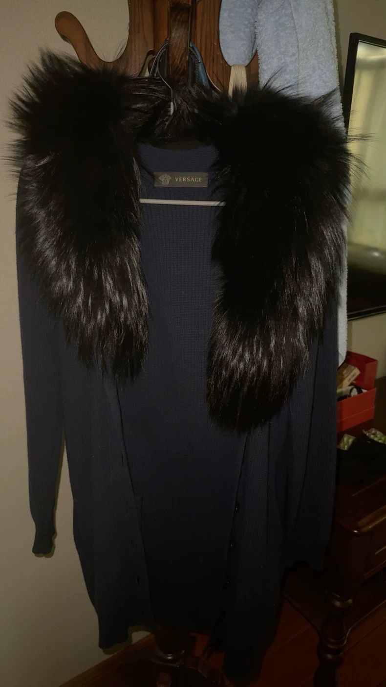 Other Versace A long sweater with a fur collar Size L / US 10 / IT 46 - 5 Thumbnail
